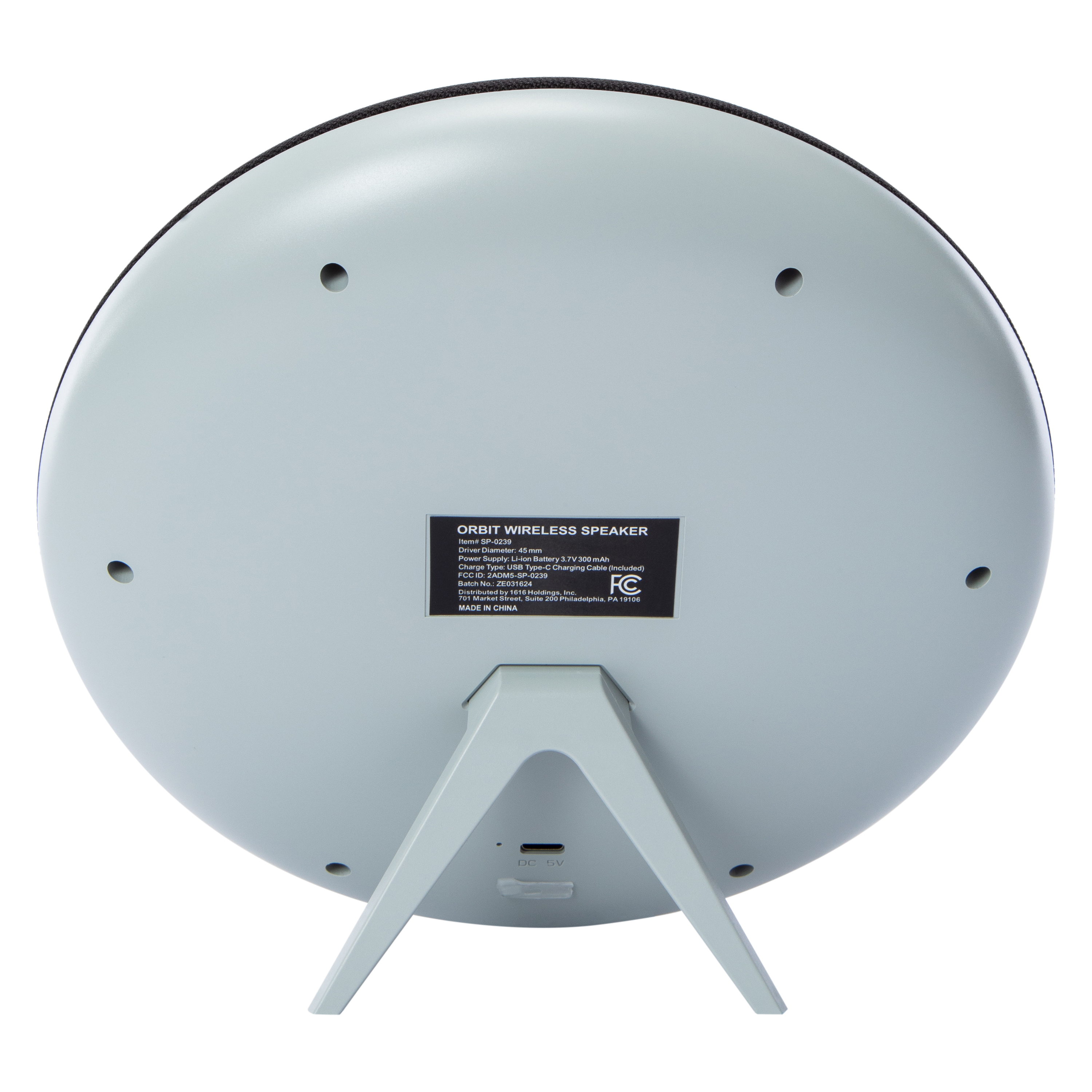 Orbit Wireless Speaker With St& 7.1in x 8.1in