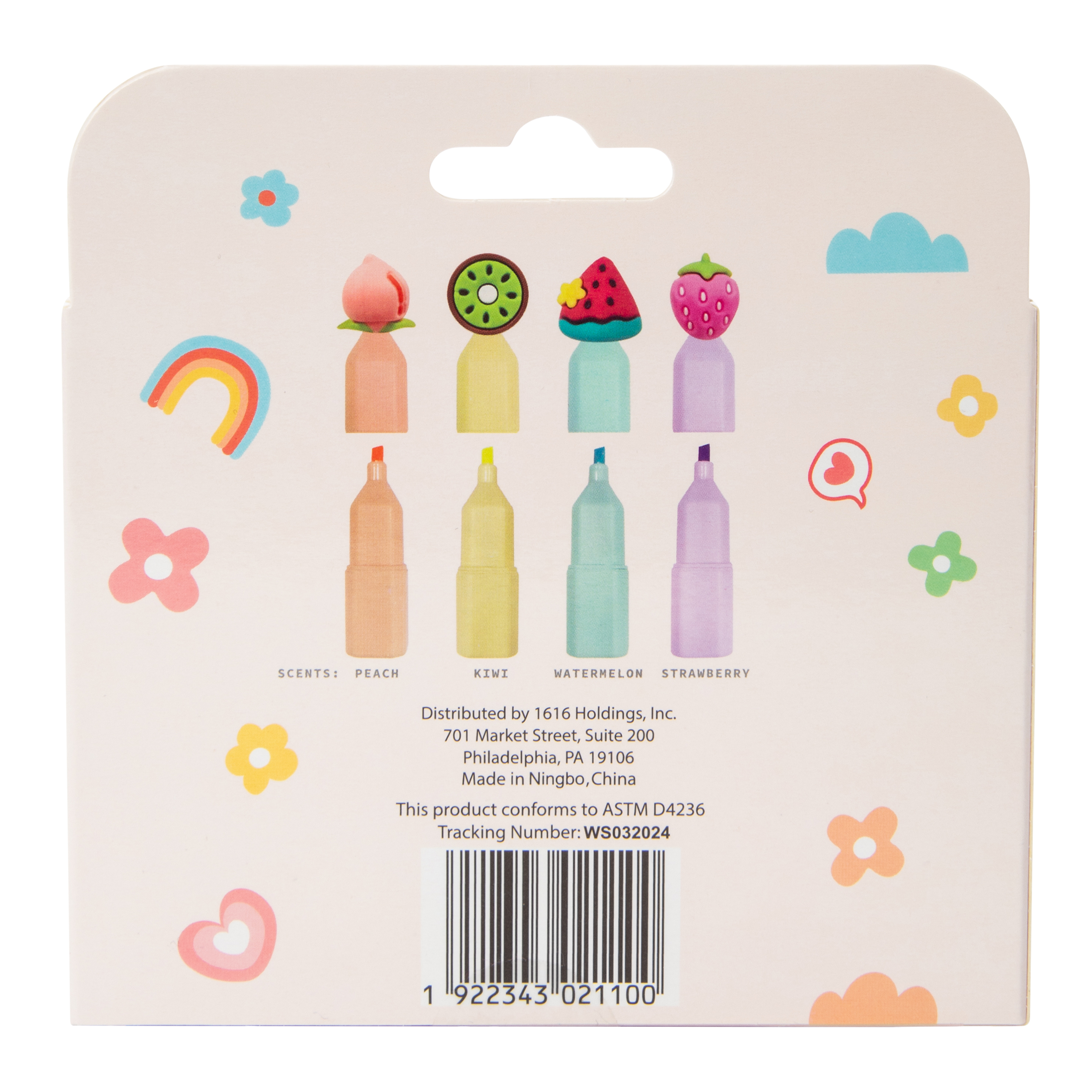 Scented Fruit Highlighters 4-Count