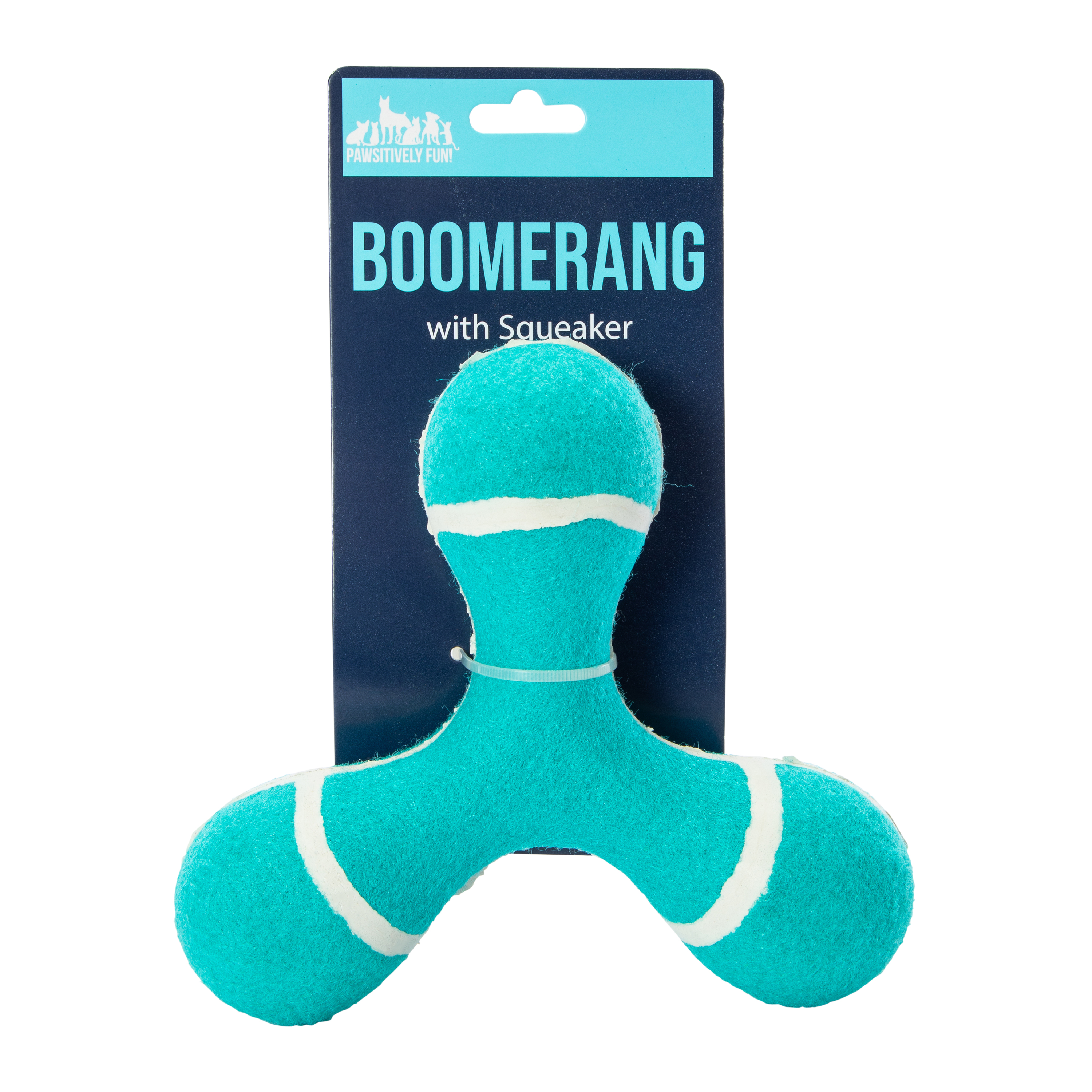 Tri-Flyer Boomerang  Dog Toy With Squeaker 6.7in x 6.3in