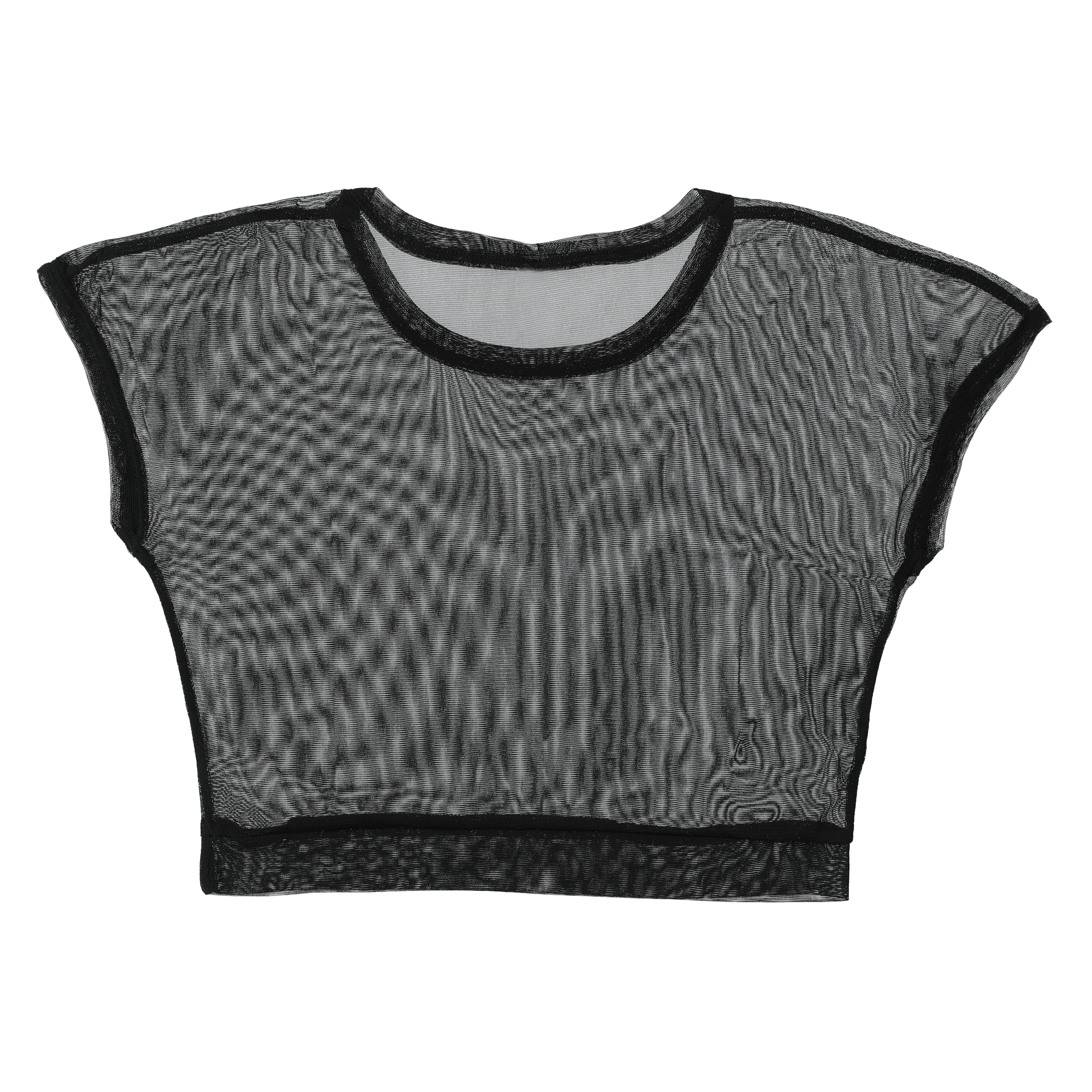 Sheer Mesh Crop Top