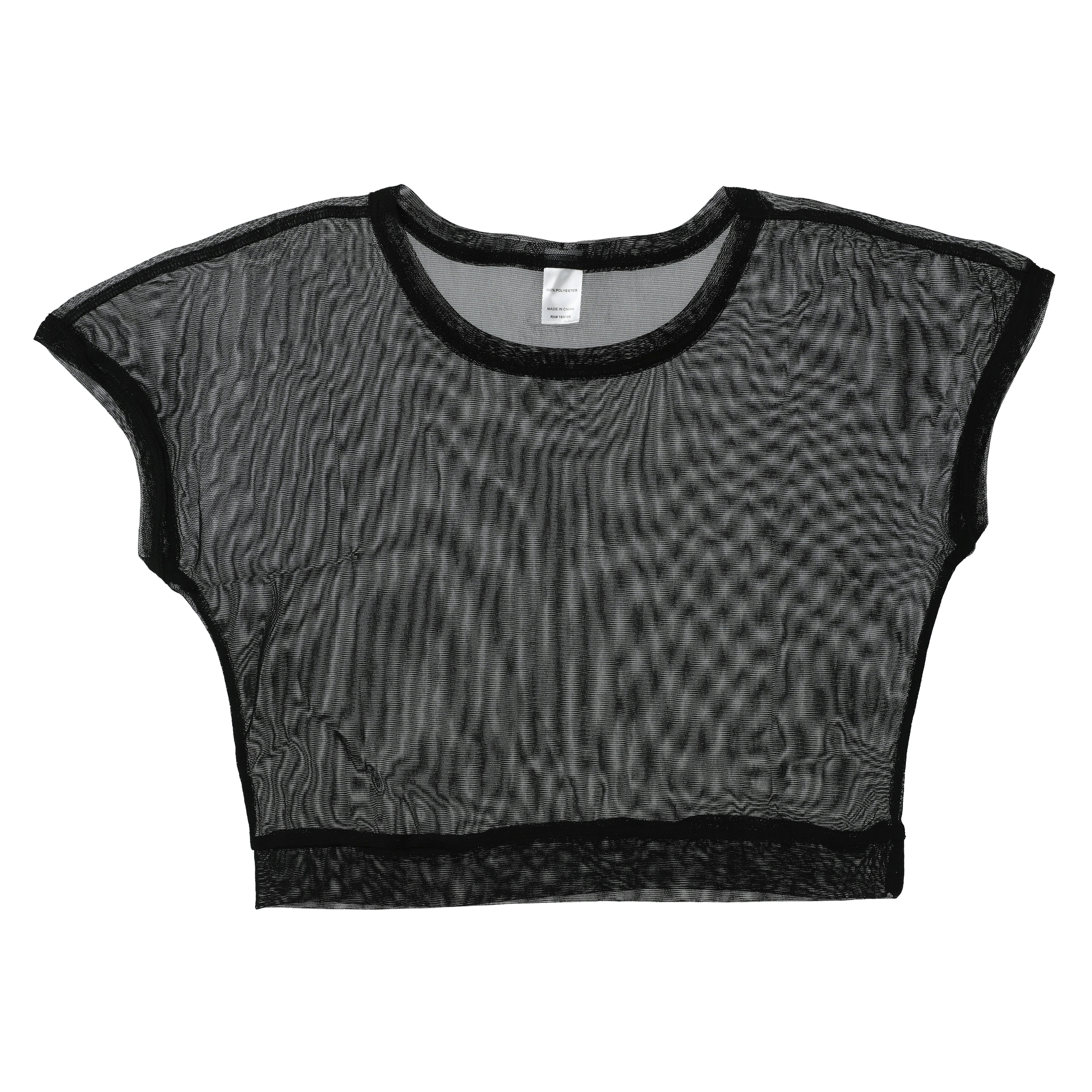 Sheer Mesh Crop Top