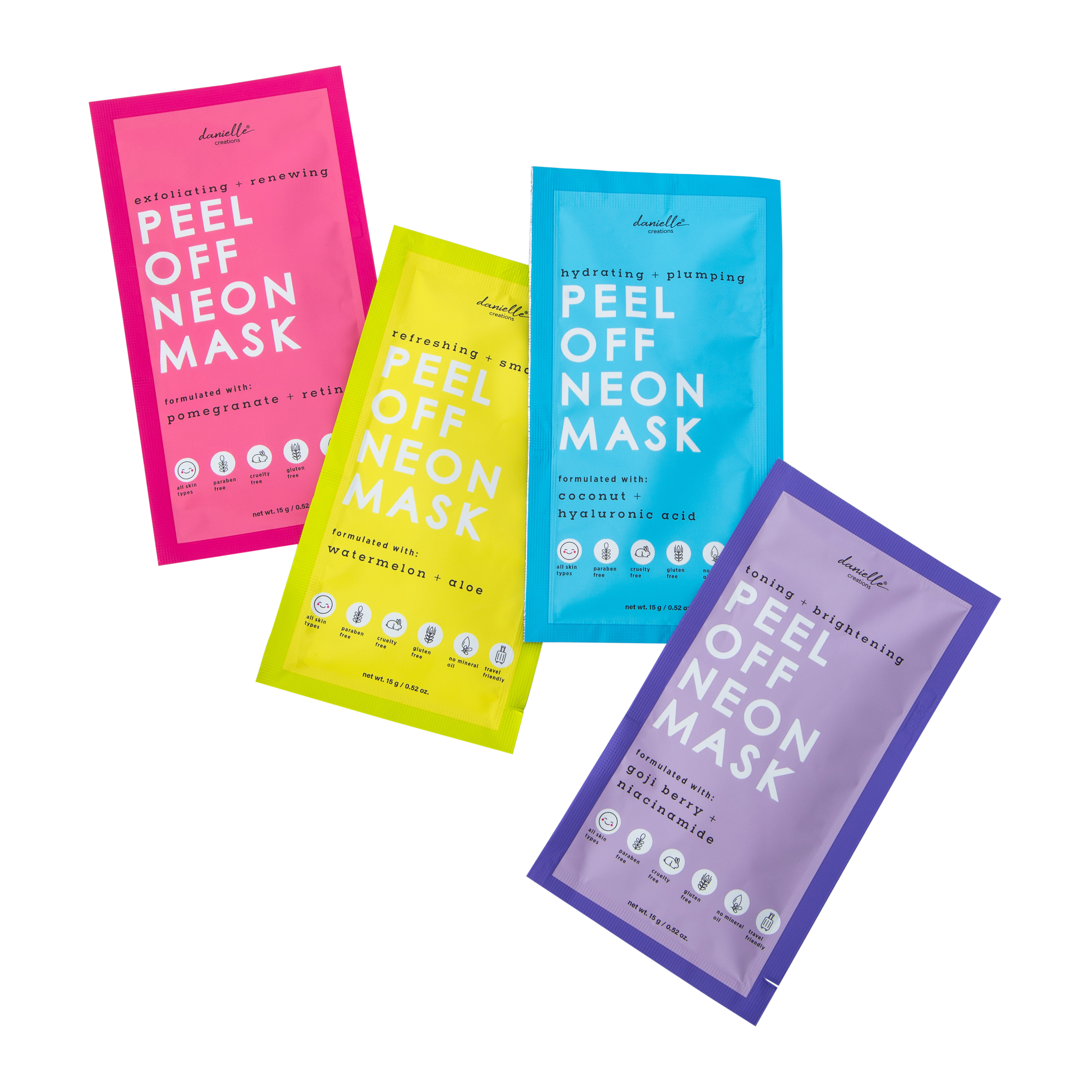 Danielle Creations® Peel Off Mask Collection 4-Count