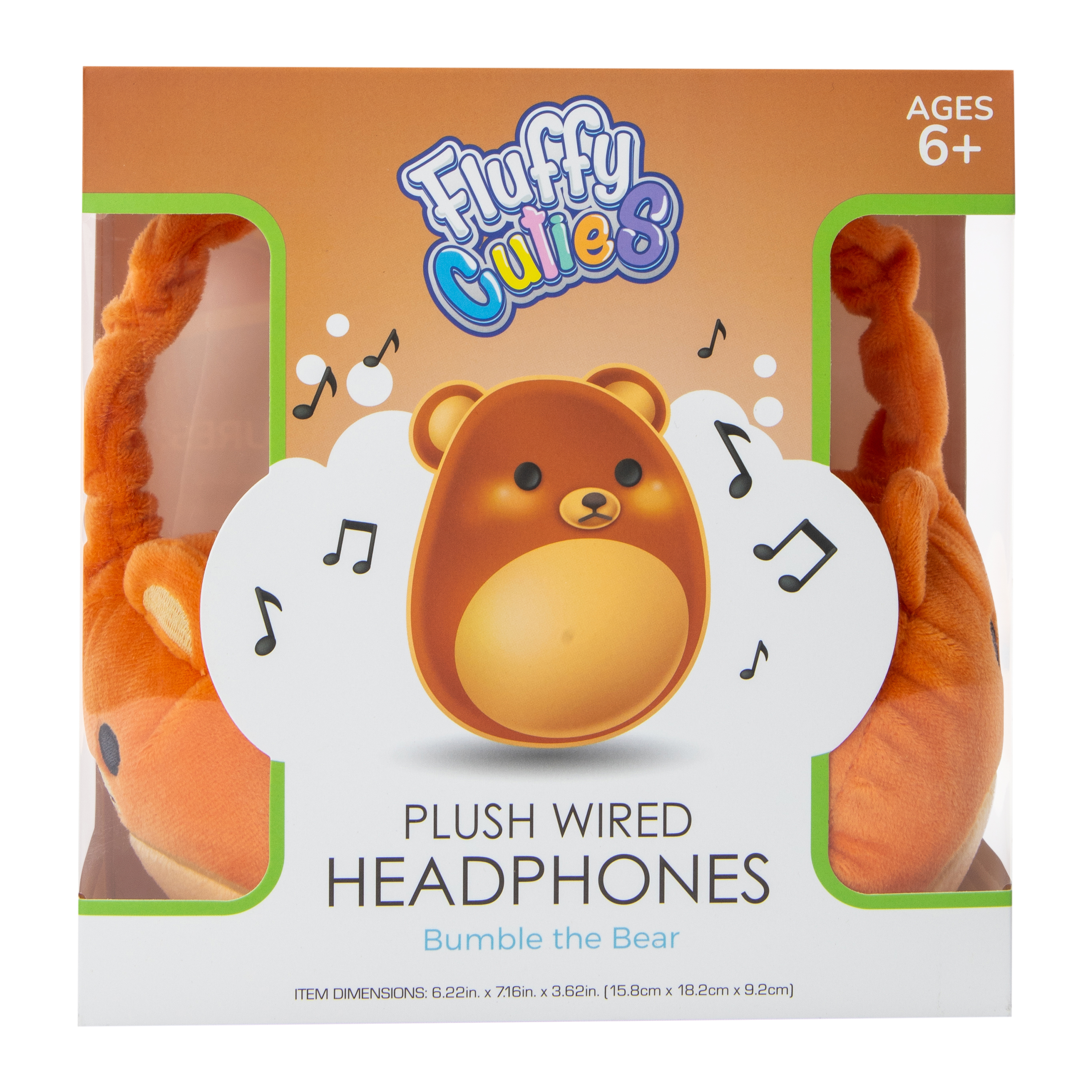 Fluffy Cuties Animal Plush Wired Headphones