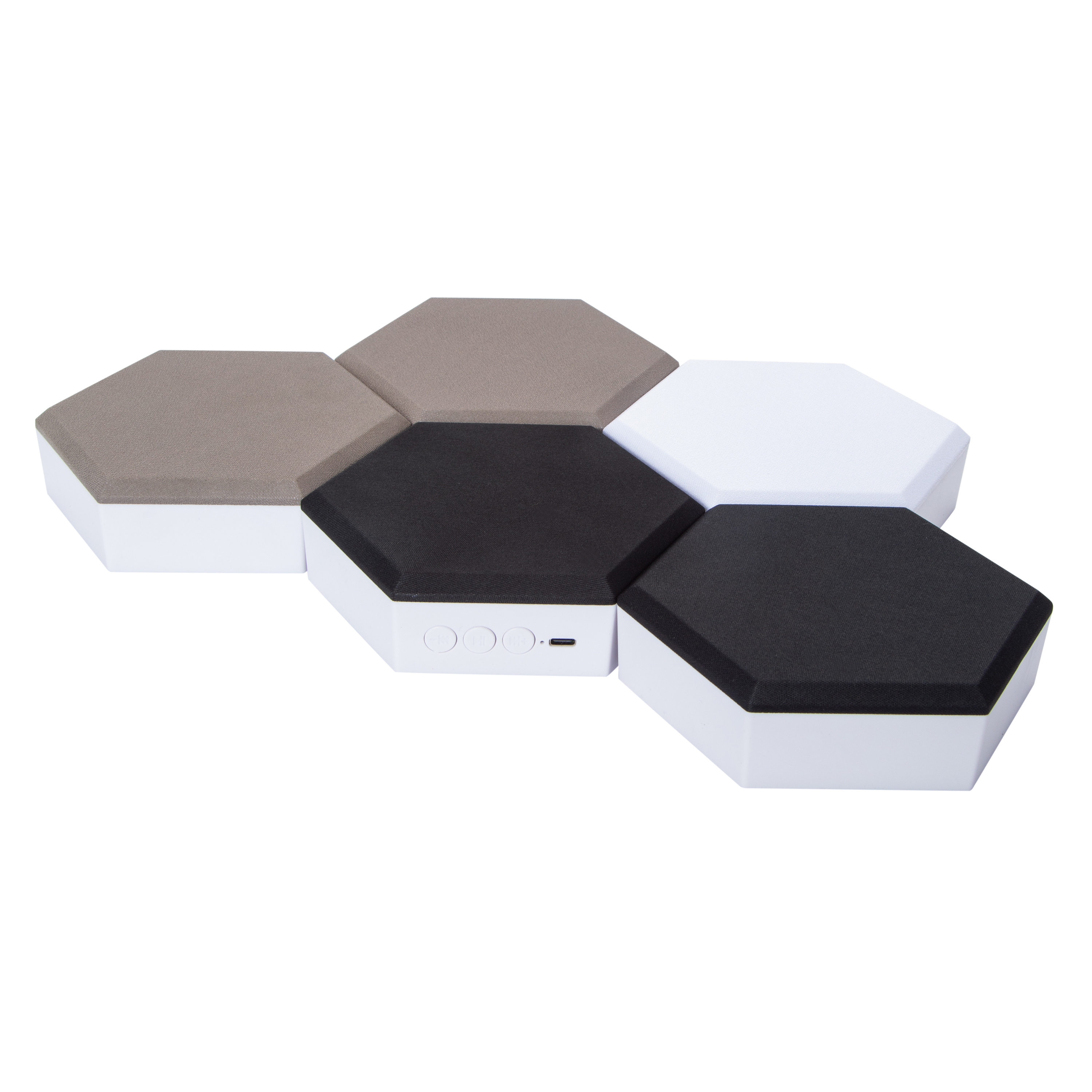 Hex Wireless Wall Art Speaker 5-Pack
