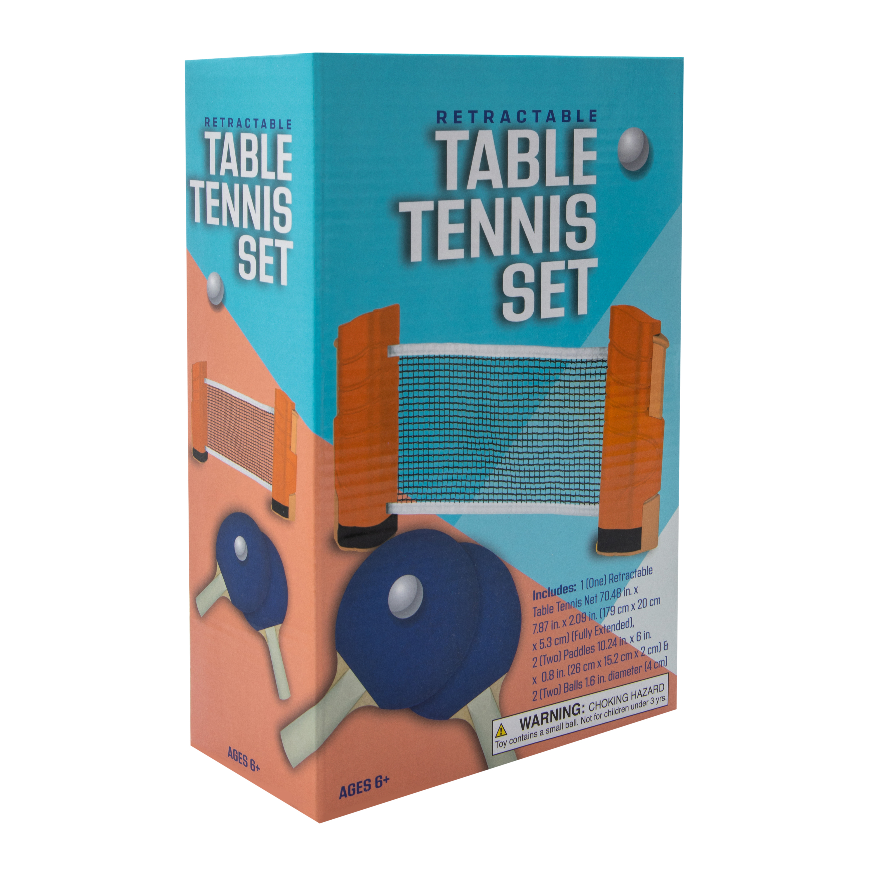 Retractable Table Tennis Set 70.48in x 7.87in