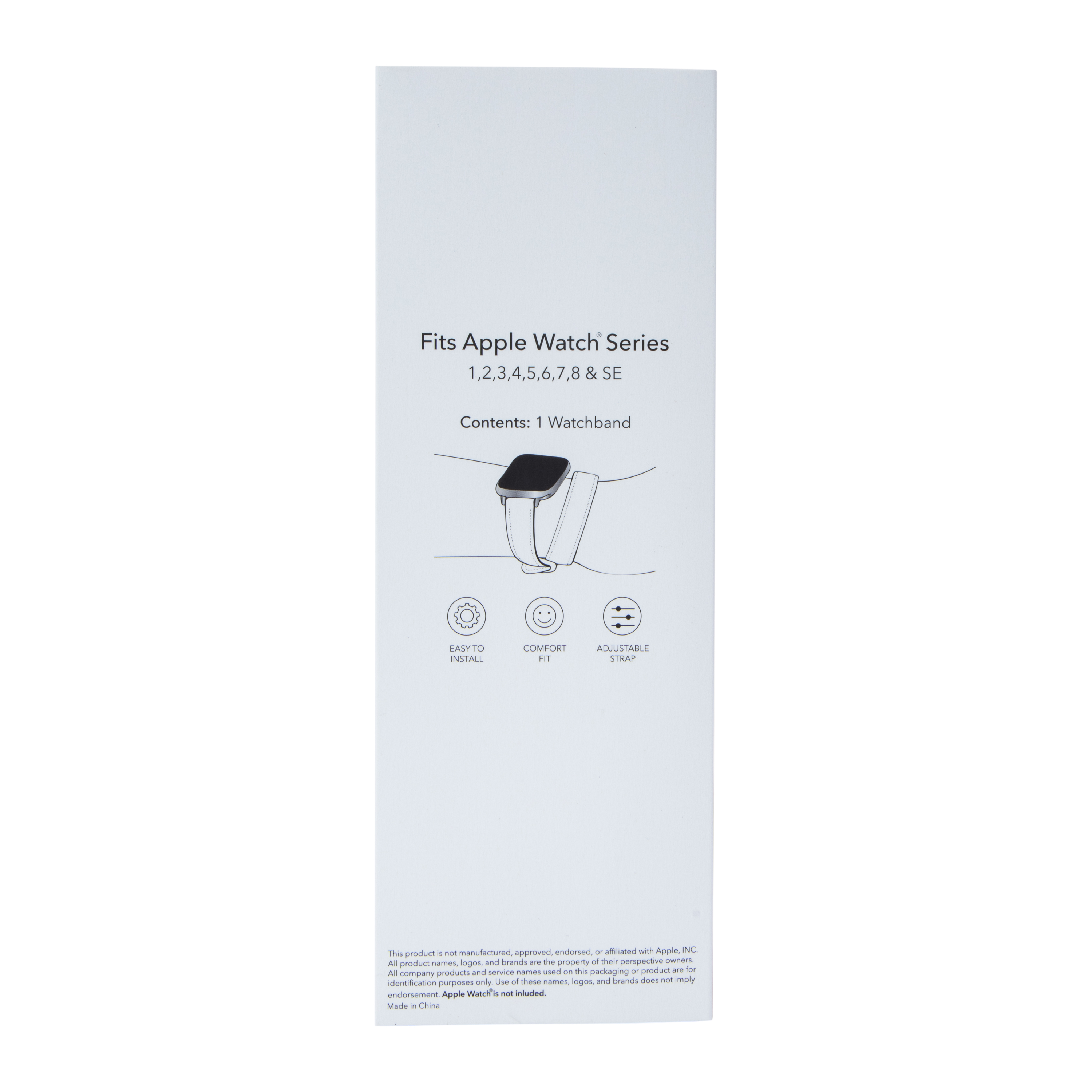 Faux Leather Double-Wrap Strap Watch Band For Apple Watch®