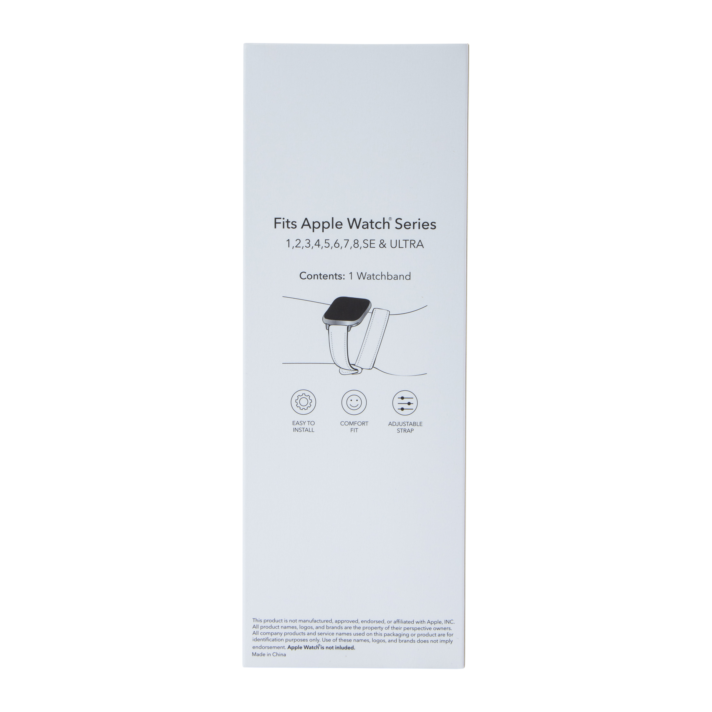 Faux Leather Double-Wrap Strap Watch Band For Apple Watch®