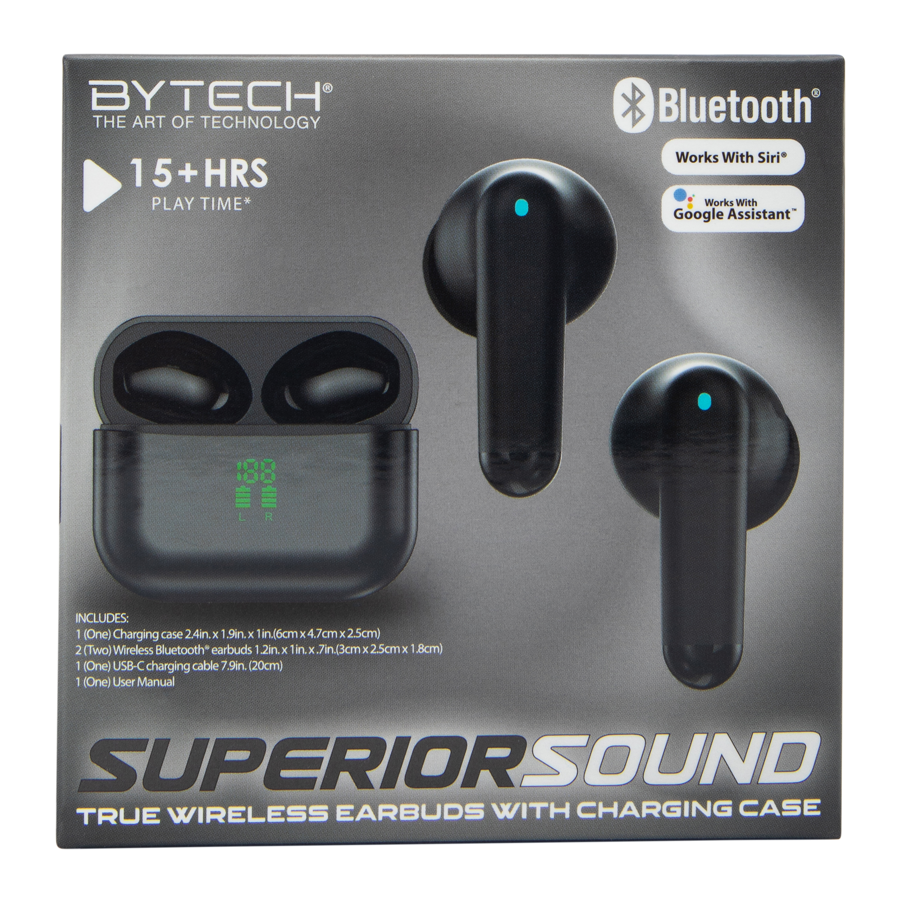 Superior Sound True Wireless Earbuds With Mic