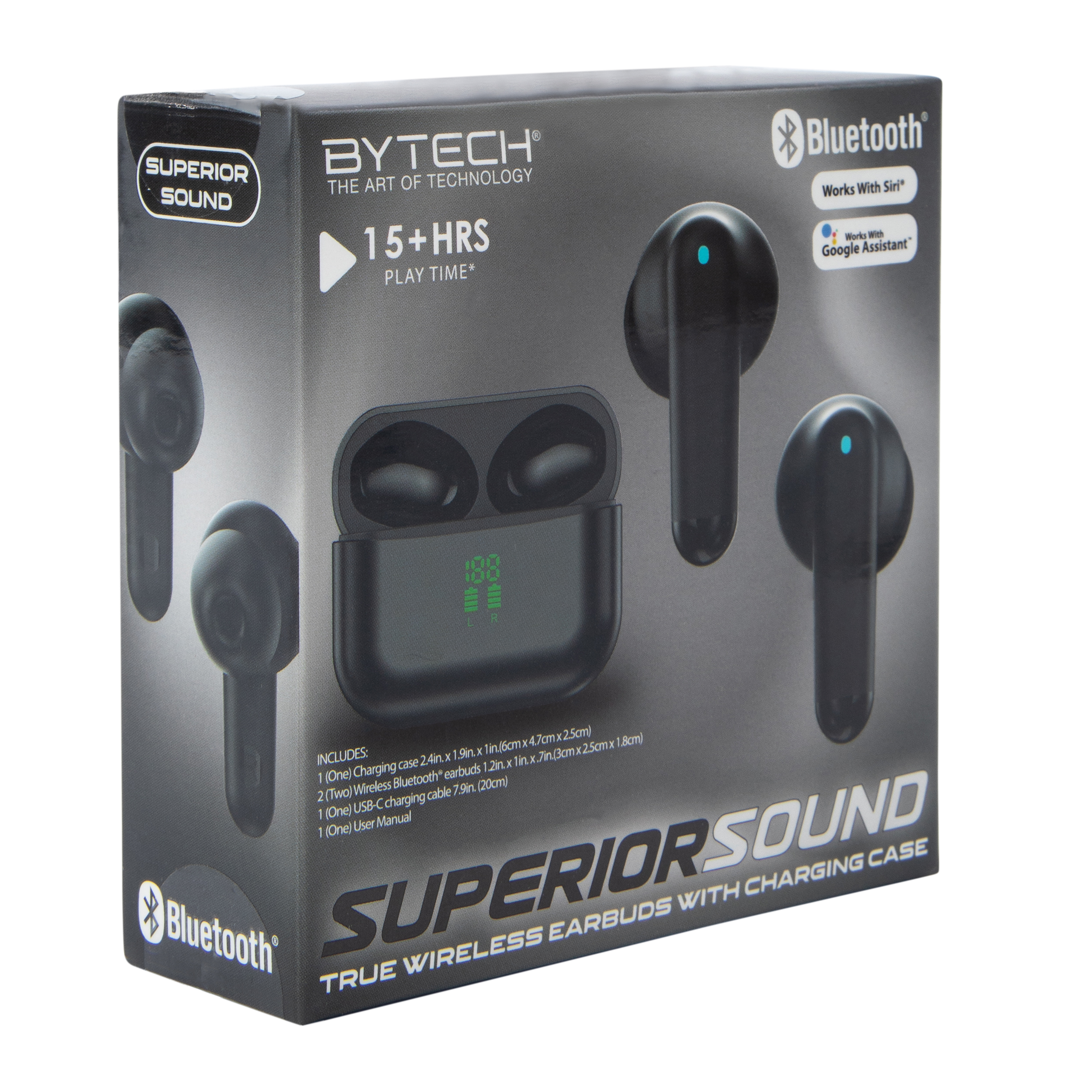 Superior Sound True Wireless Earbuds With Mic