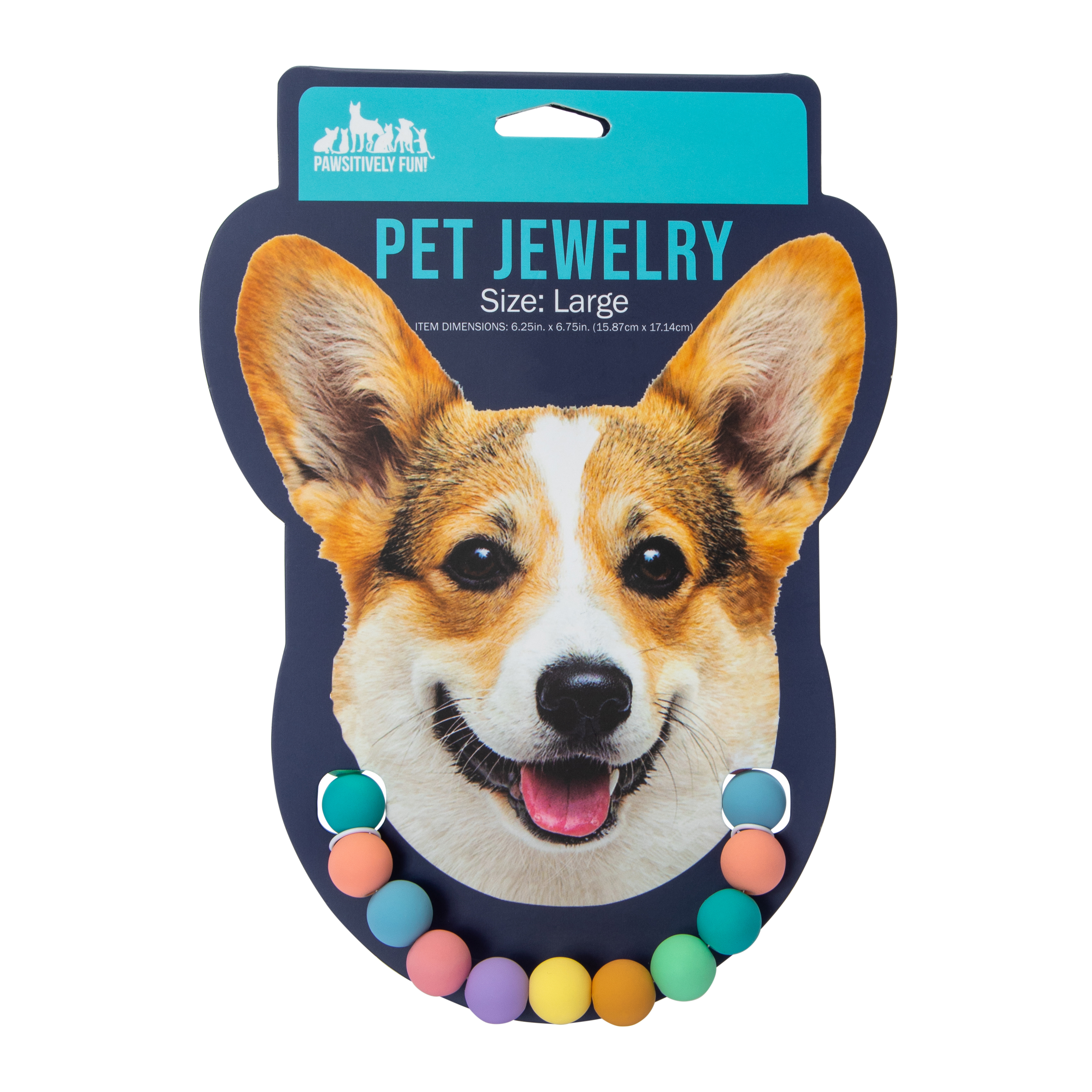 Rainbow Bead Pet Jewelry - Large