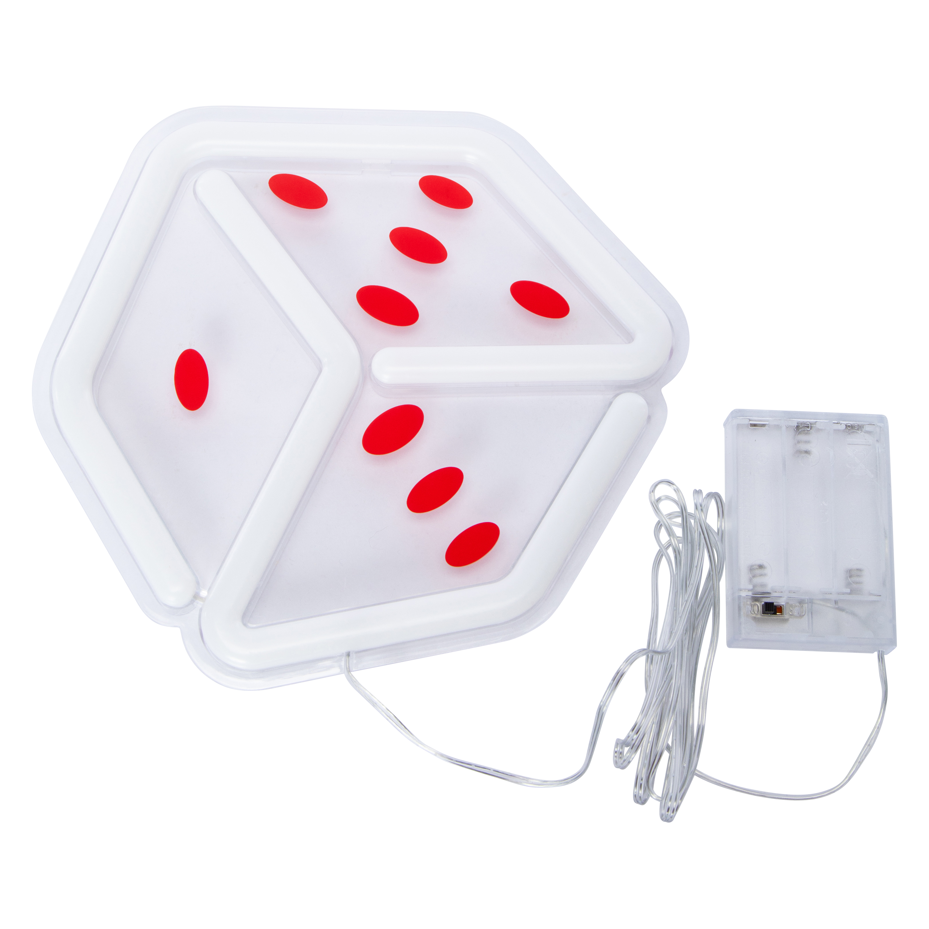 Dice Acrylic LED Wall Light 8.26in x 7.71in