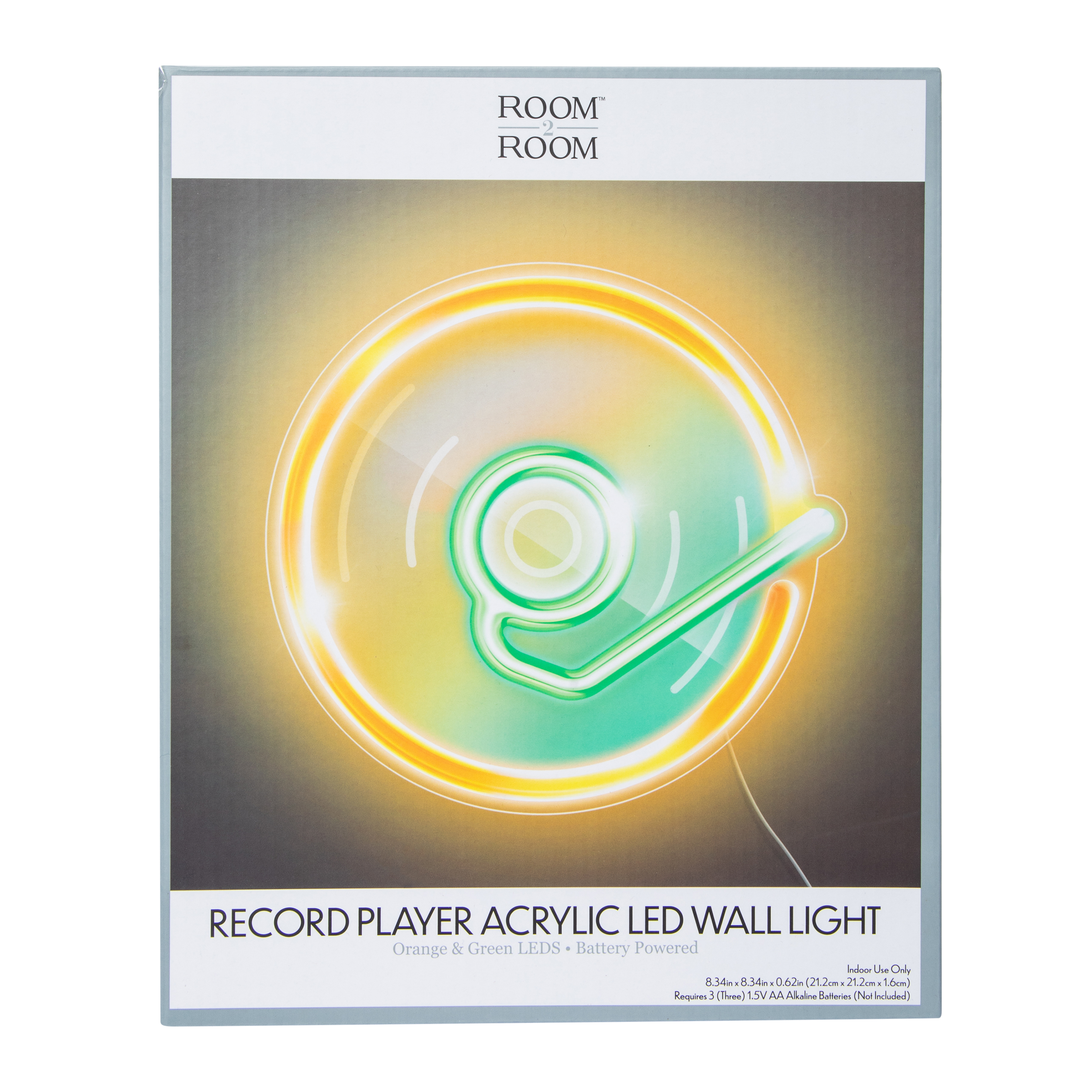 Record Player LED Wall Light 8.34in