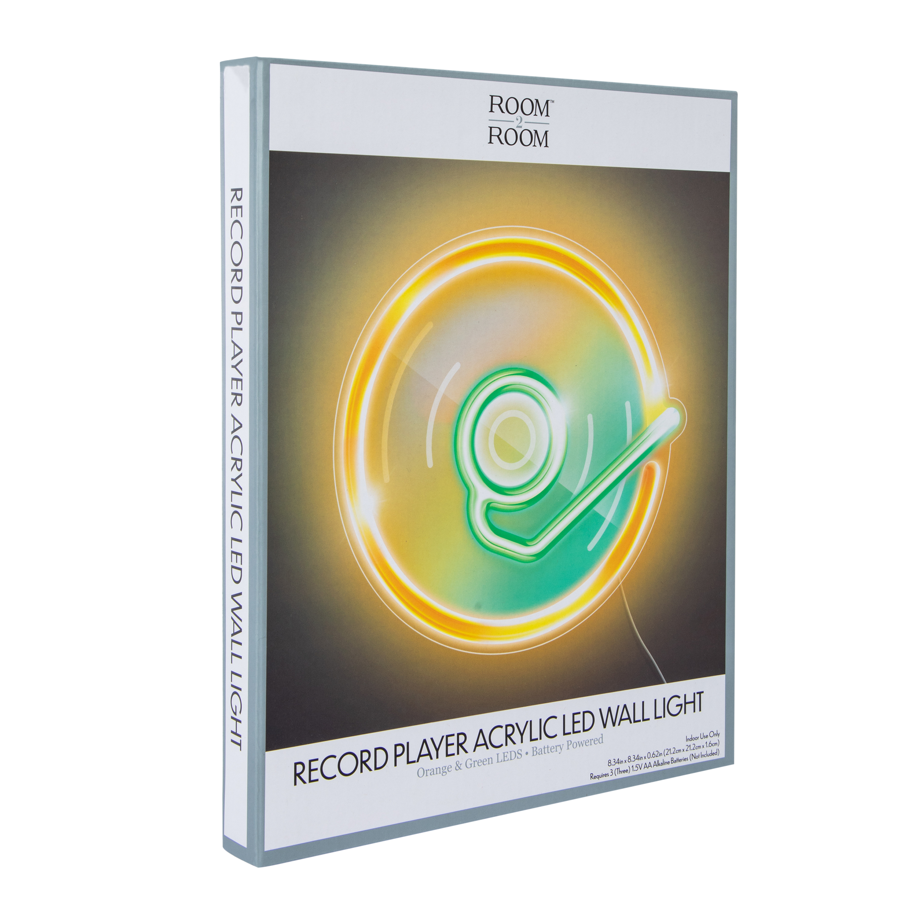 Record Player LED Wall Light 8.34in