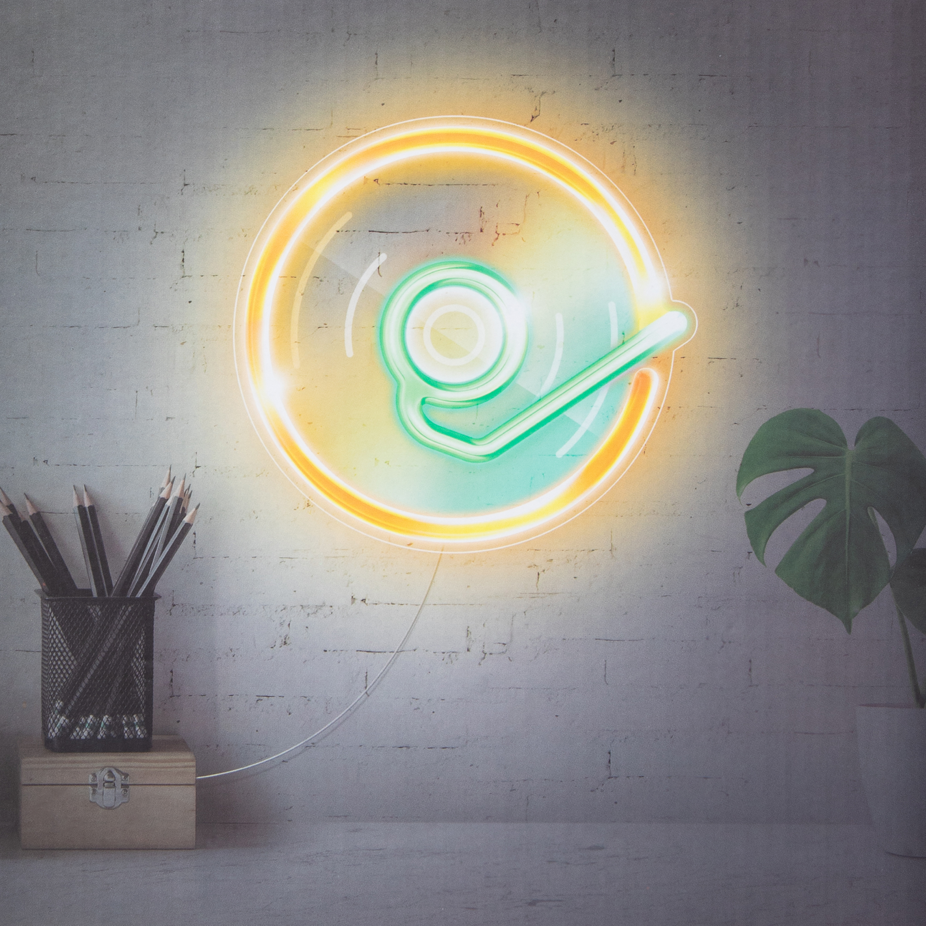 Record Player LED Wall Light 8.34in