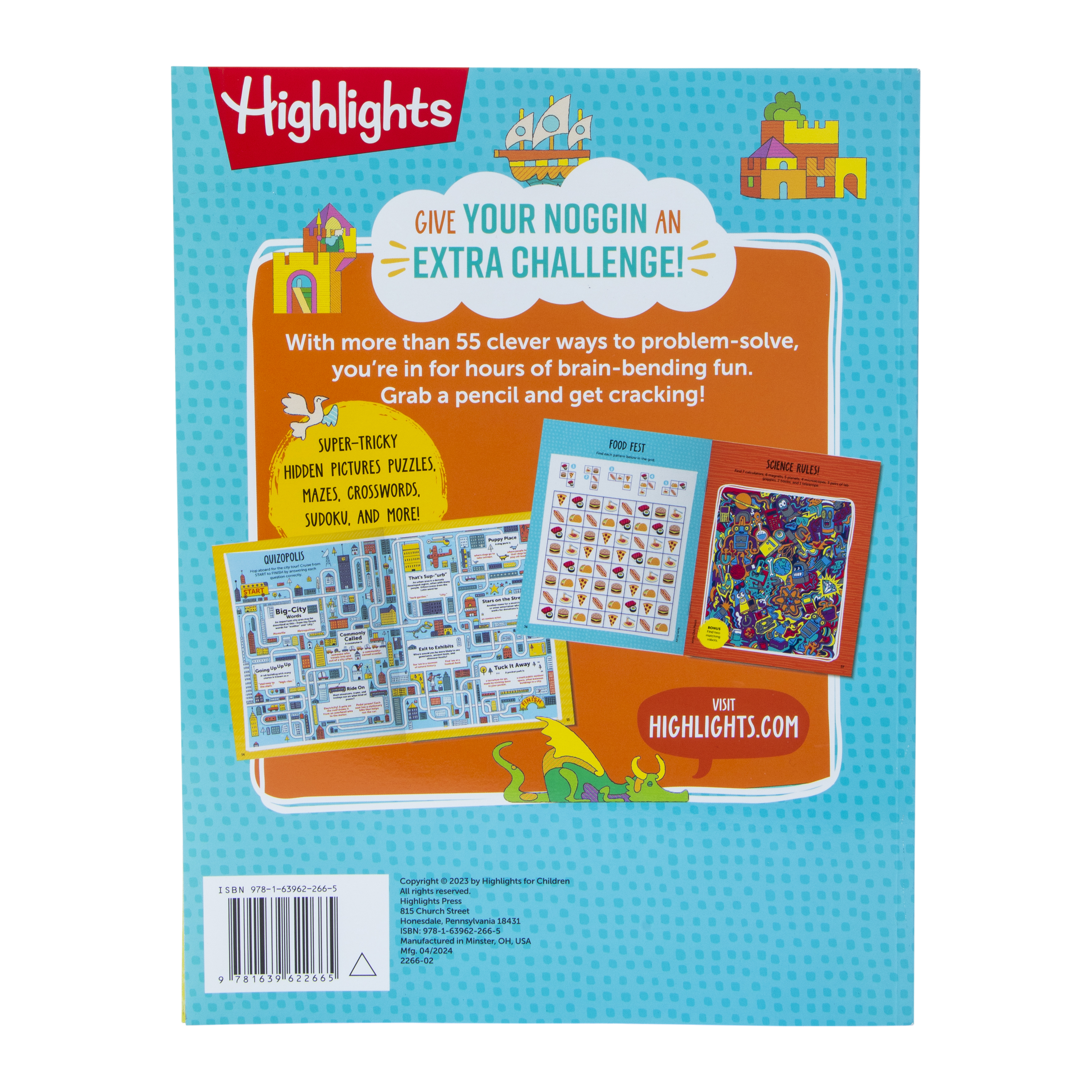The Highlights Book Of Really Hard Puzzles