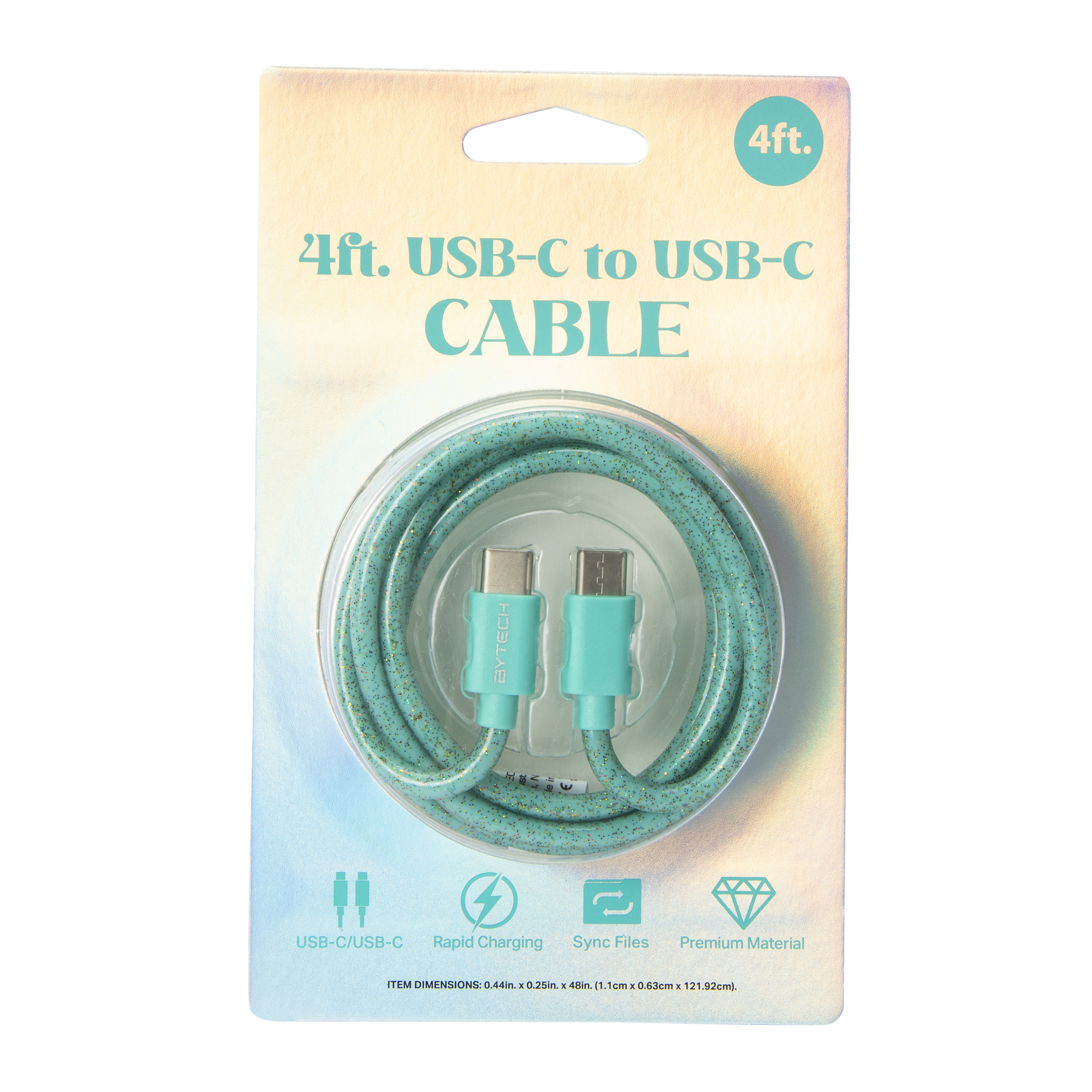 4ft Bling USB-C to Charging Cable