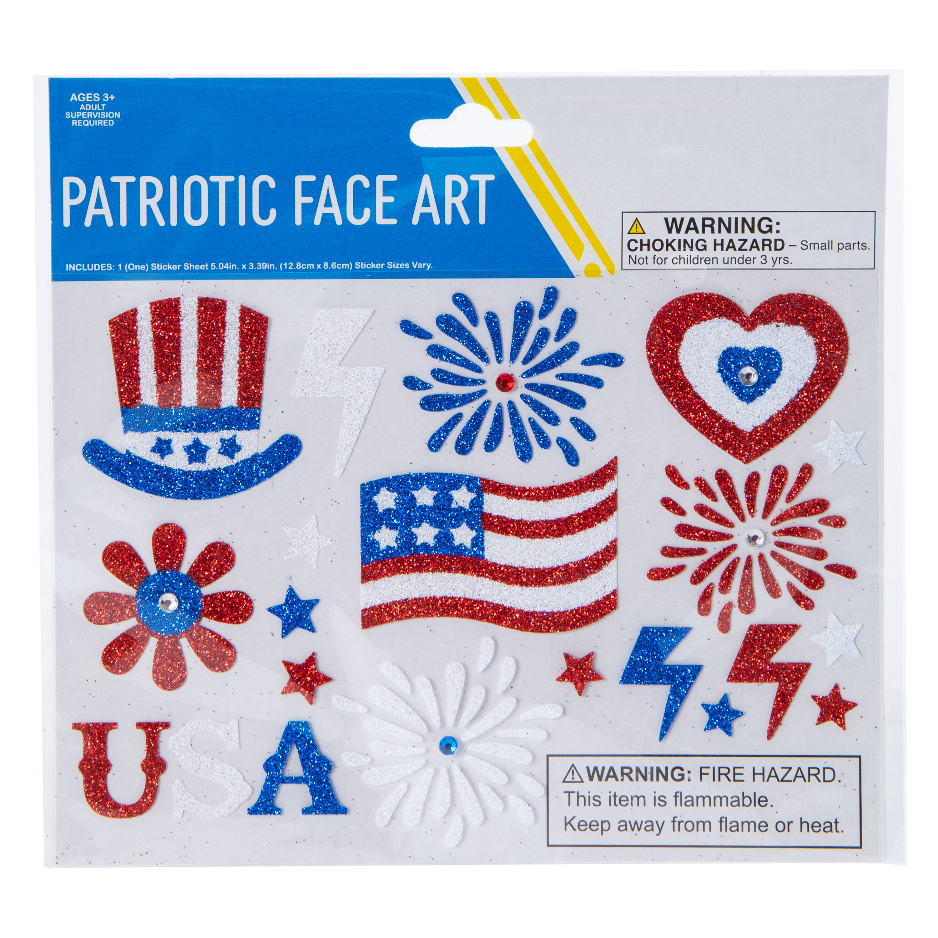 Patriotic Face Art Stickers