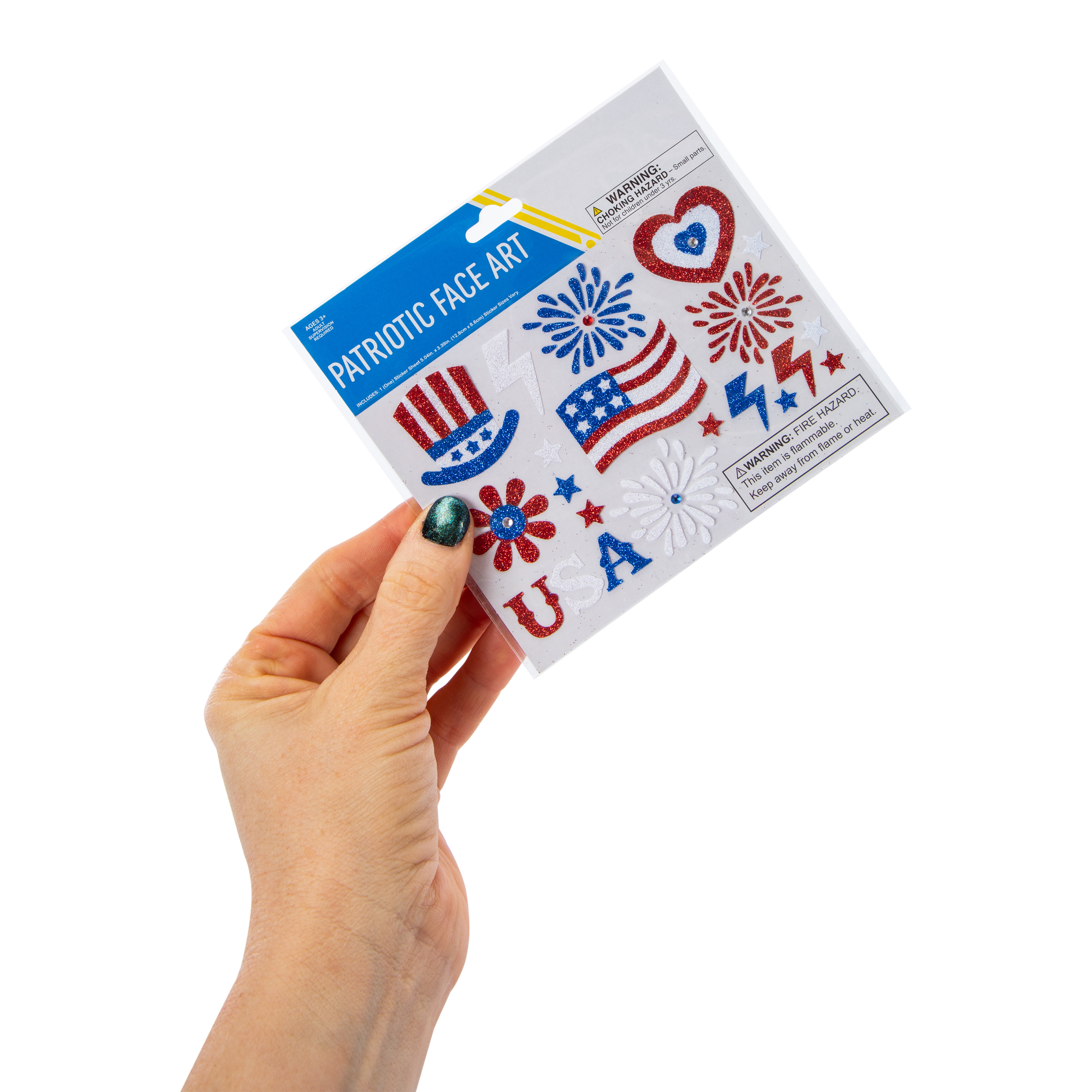 Patriotic Face Art Stickers