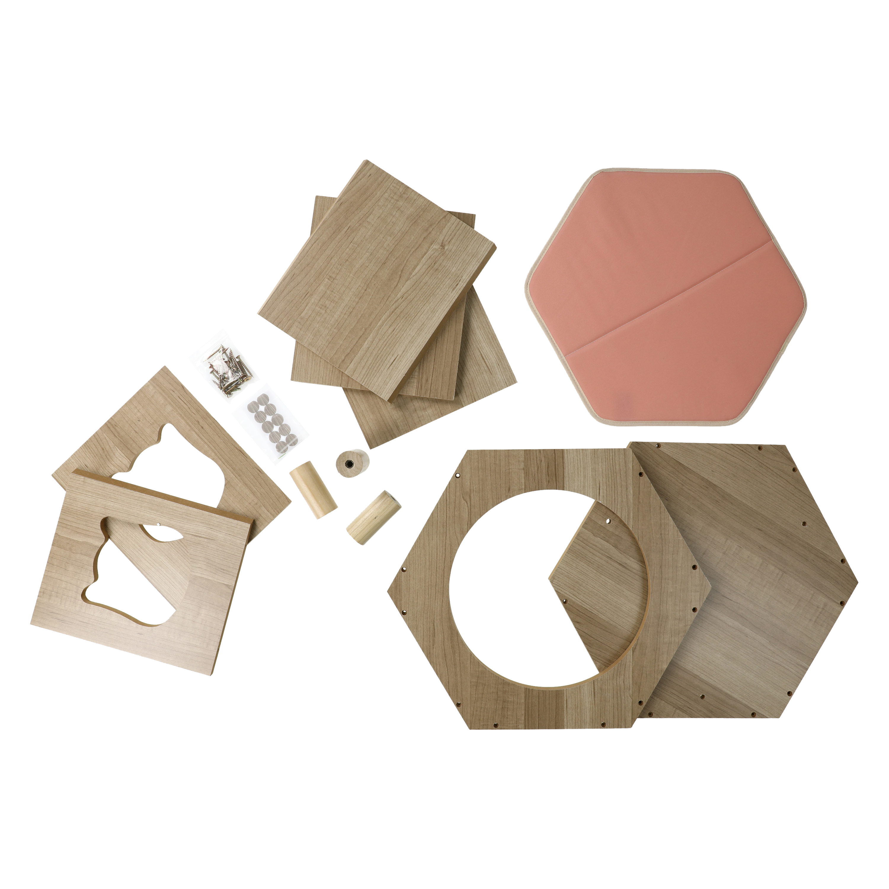 Wooden Cat House 19.05in x 16.53in