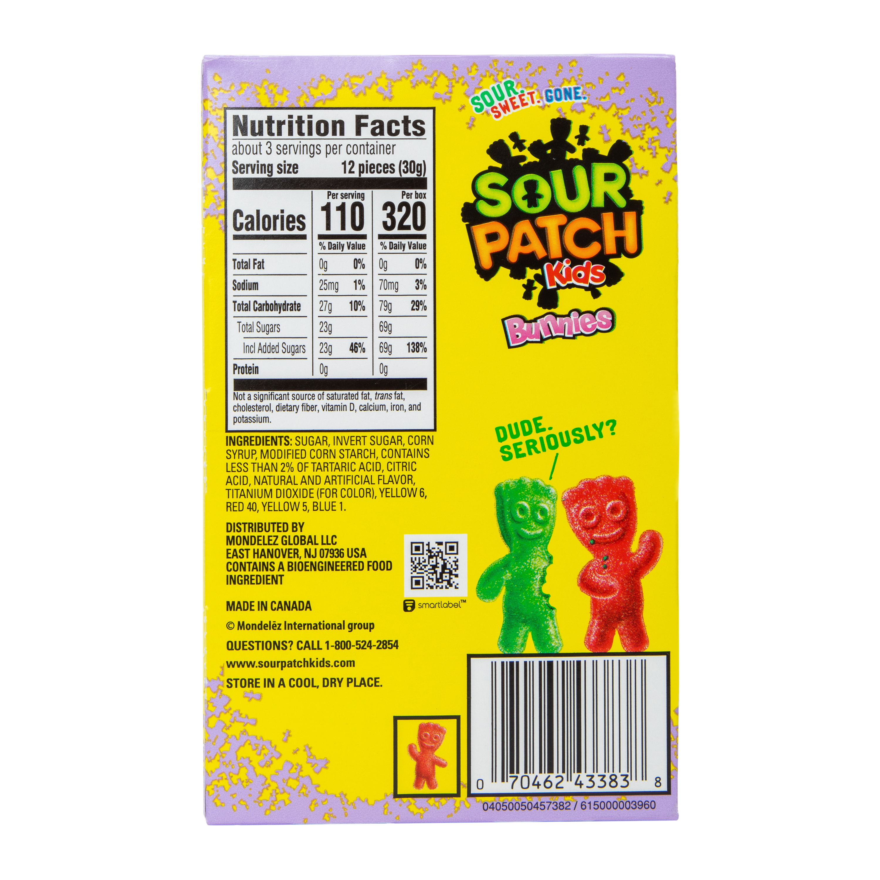 Sour Patch Kids® Easter Bunnies Candy 3.1oz