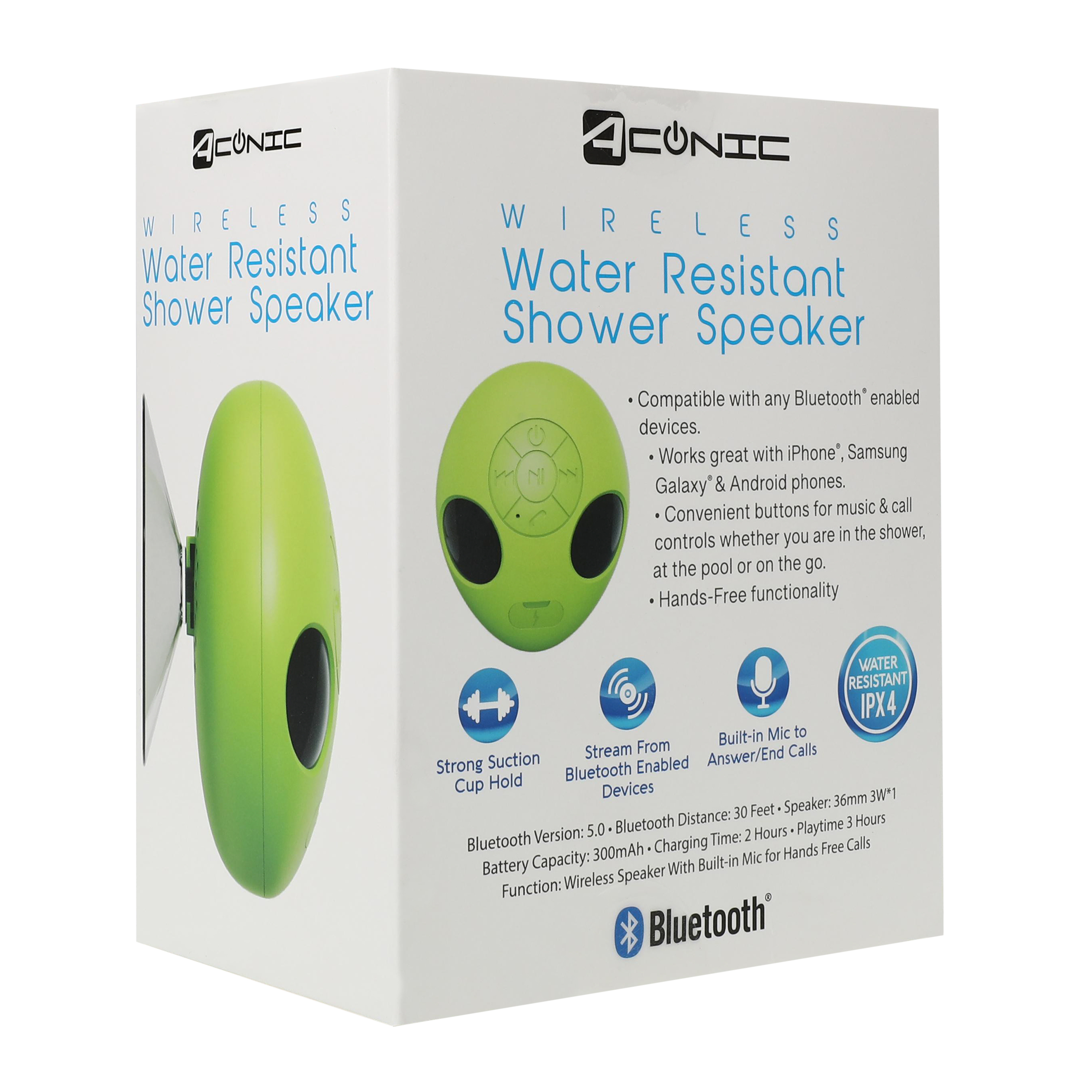 Novelty Wireless Water-Resistant Shower Speaker