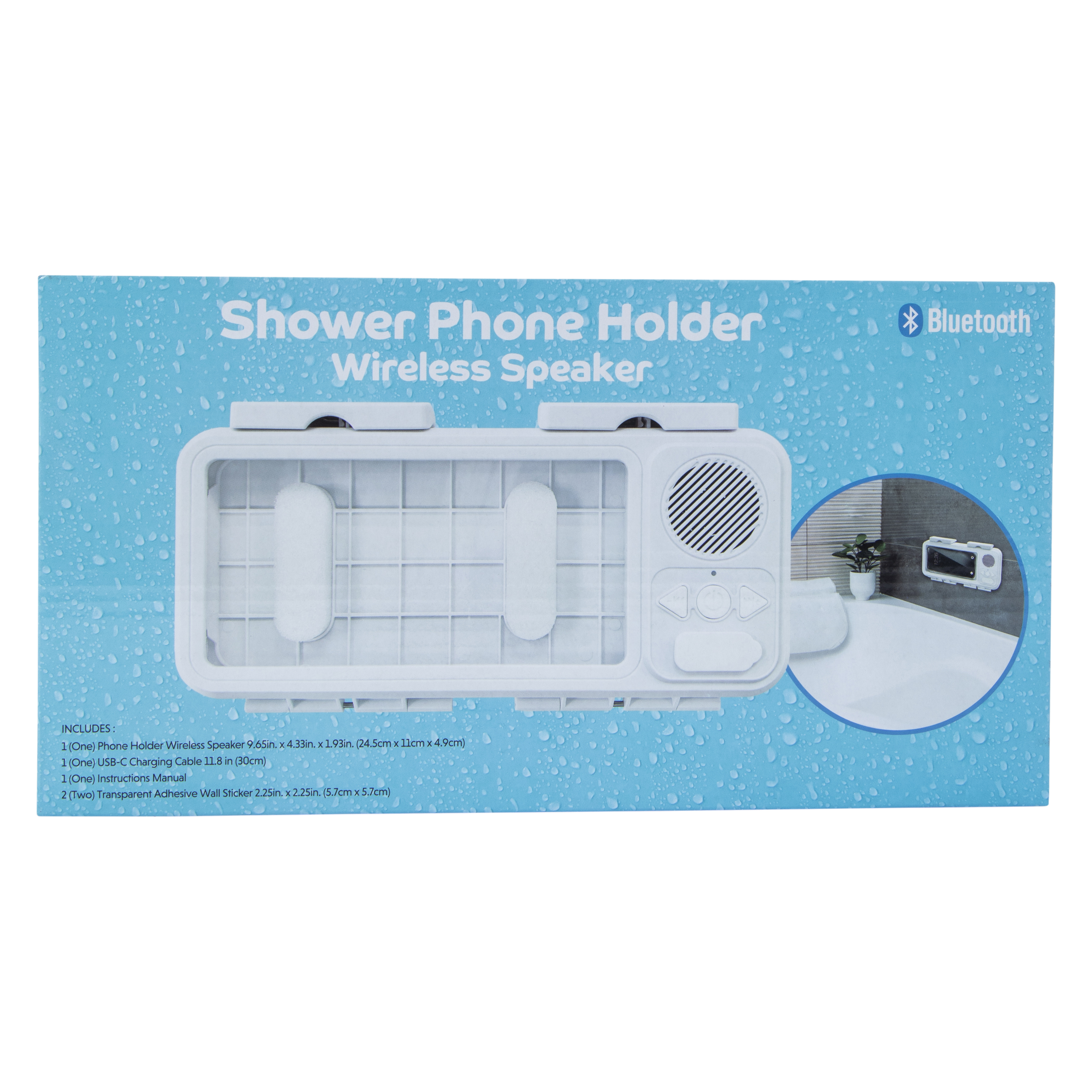 Shower Phone Holder Wireless Speaker