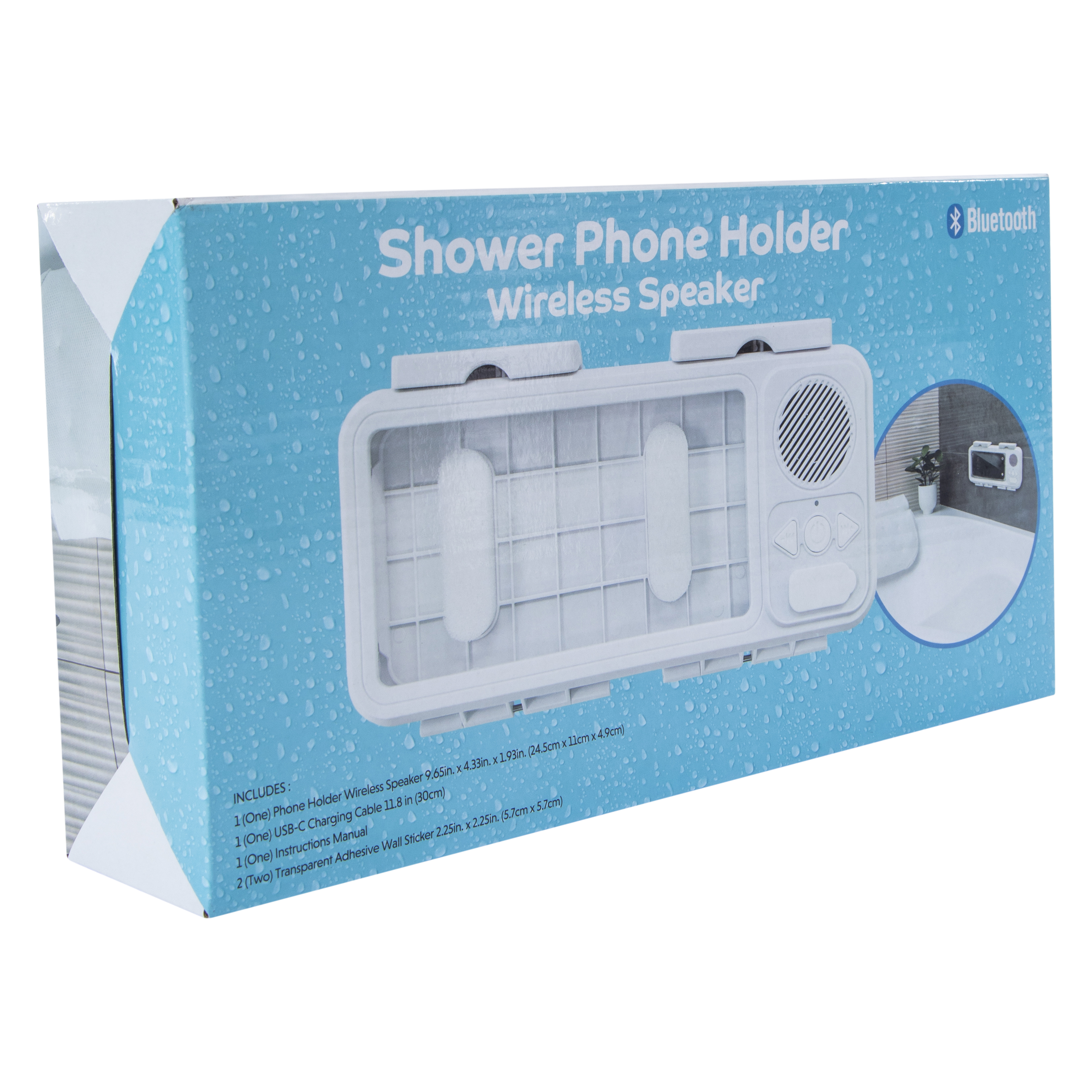Shower Phone Holder Wireless Speaker