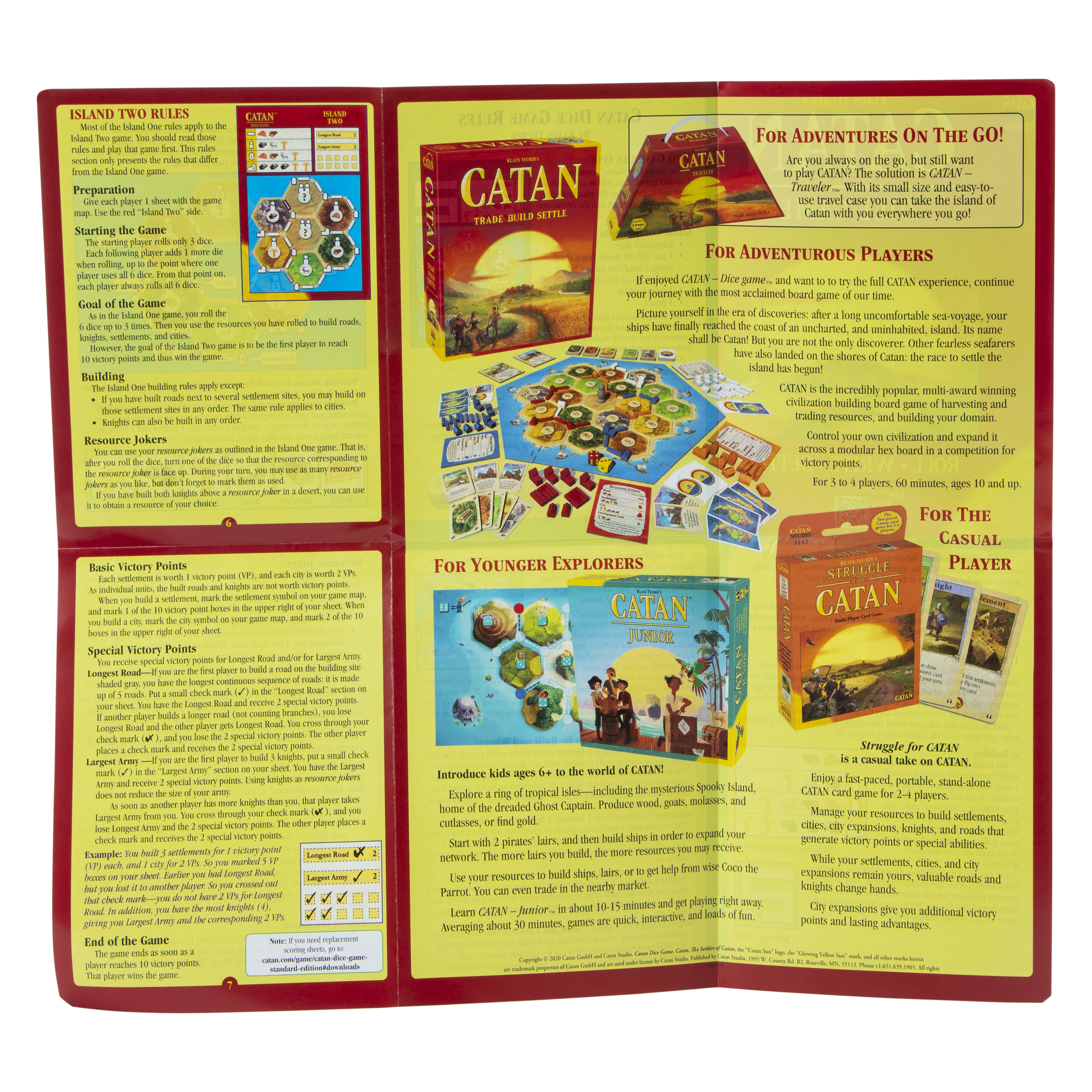 Klaus Teuber's Catan Dice Game™ 6-Count