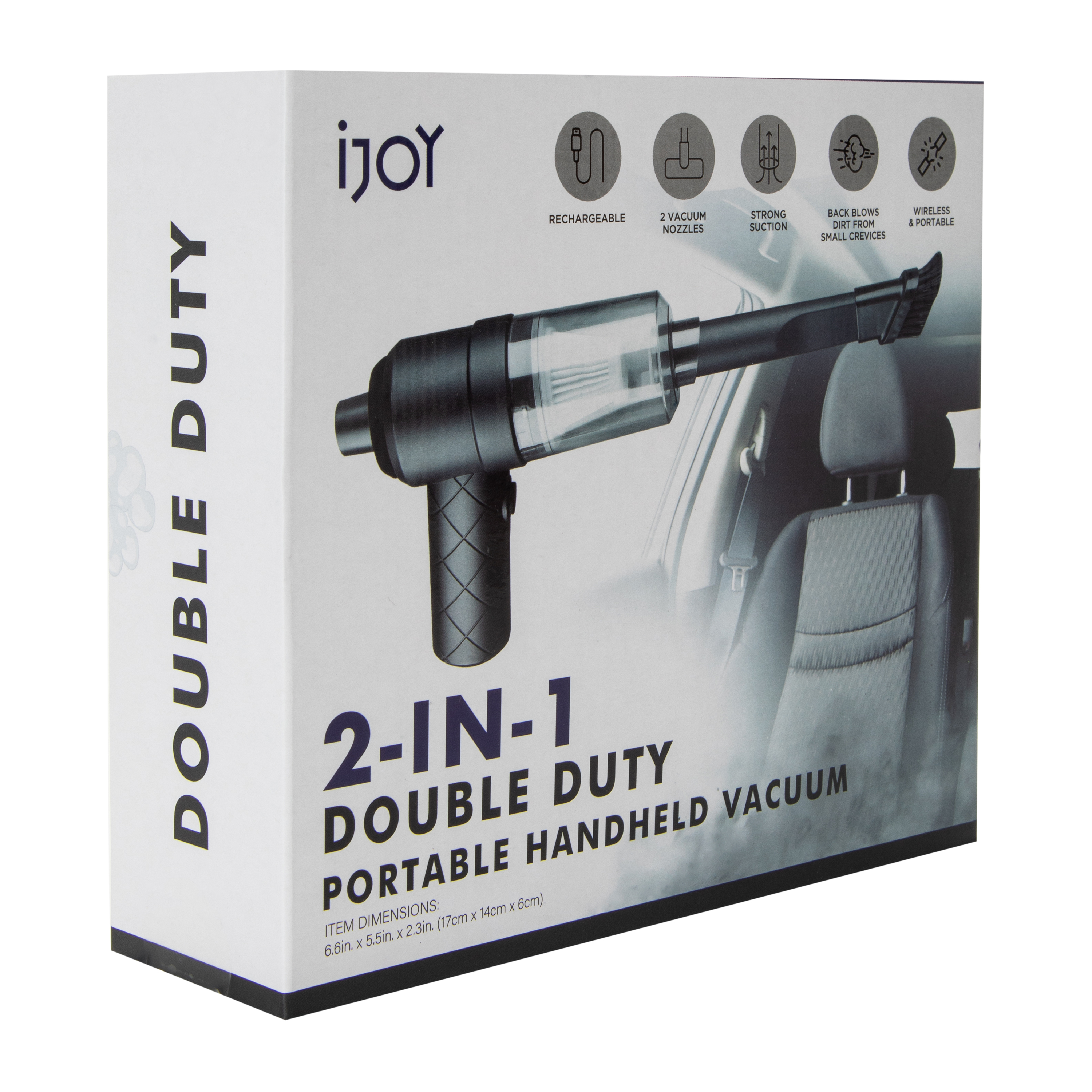 iJoy 2-In-1 Double Duty Portable Handheld Vacuum