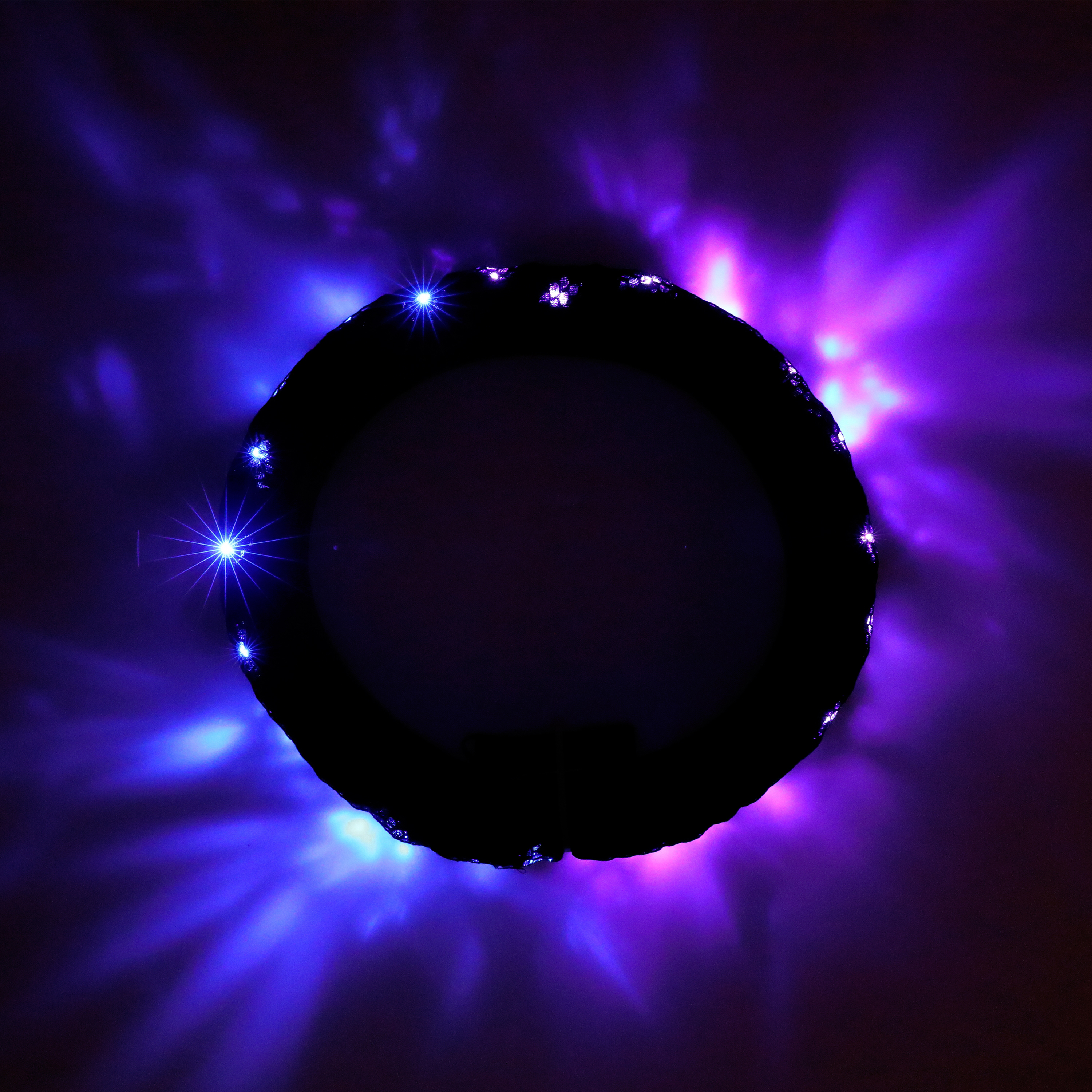 LED Car Steering Wheel Cover 15in