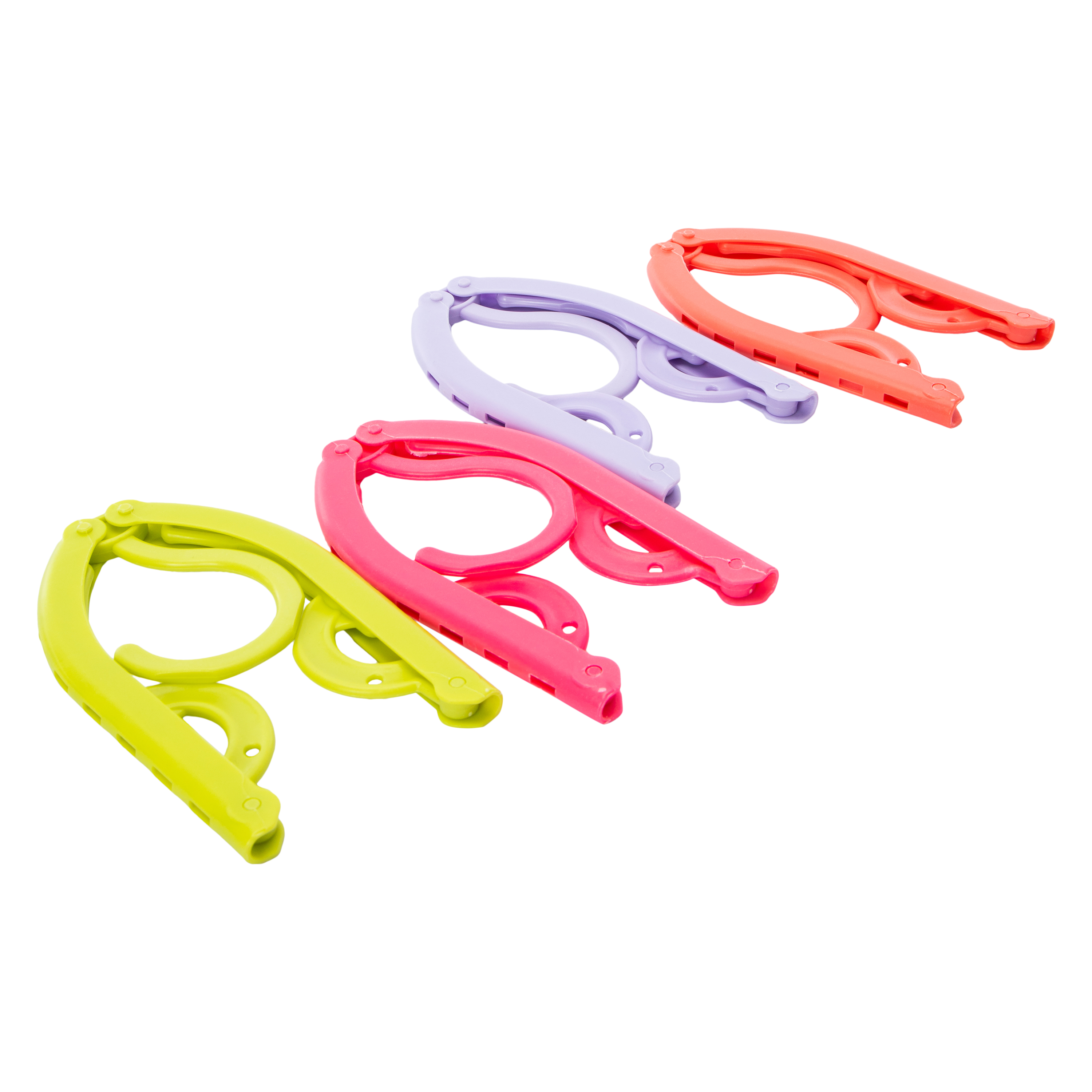 11 Pcs Portable Folding Travel Hangers - Lightweight Pink Clothes Hangers For Home & Trip