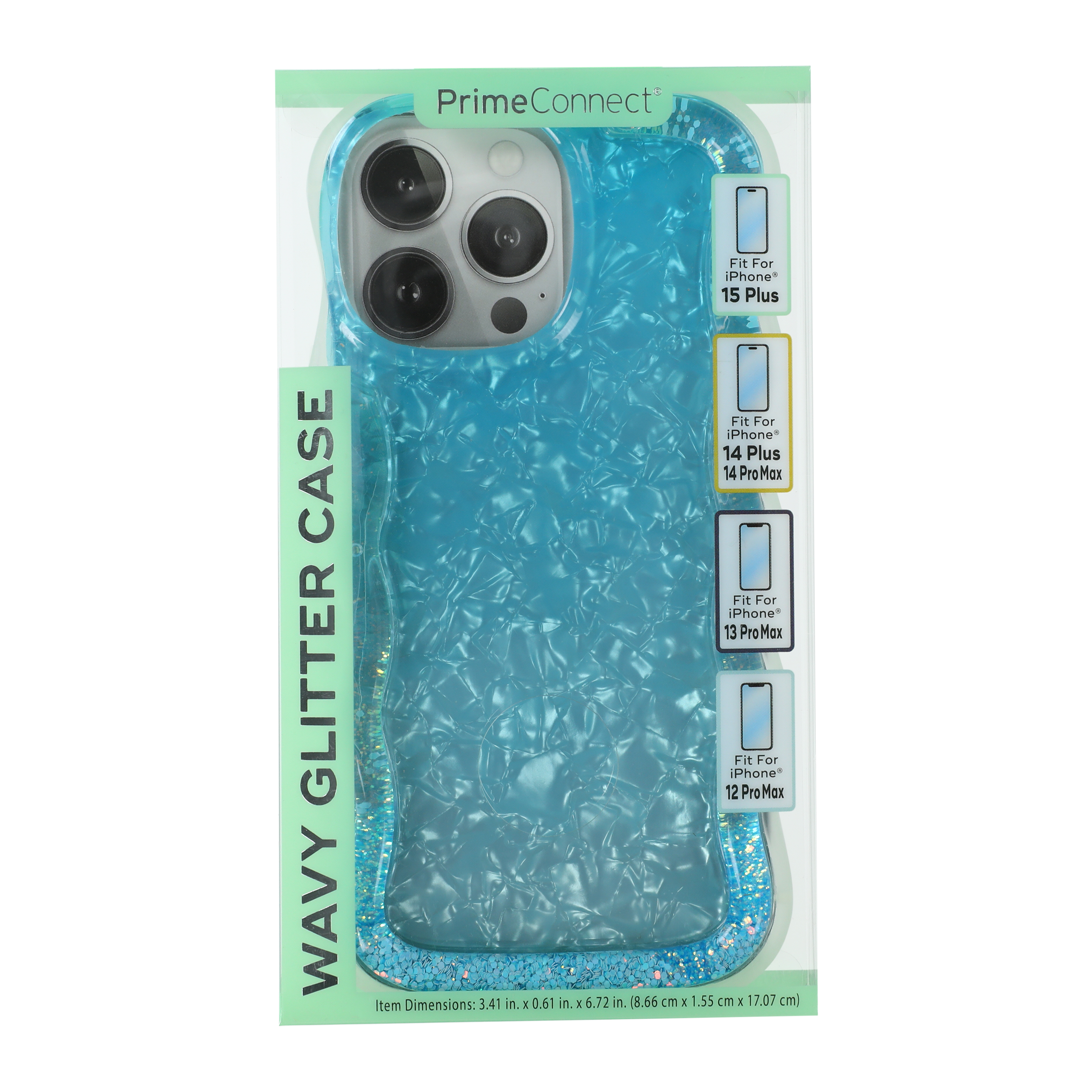 iPhone 15 Plus®/14 Pro Max® Wavy Glitter Phone Case