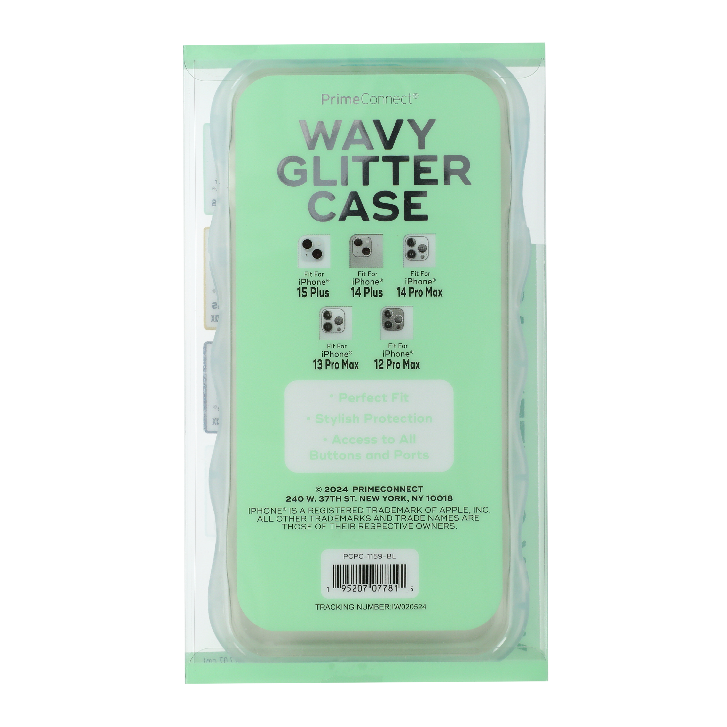 iPhone 15 Plus®/14 Pro Max® Wavy Glitter Phone Case