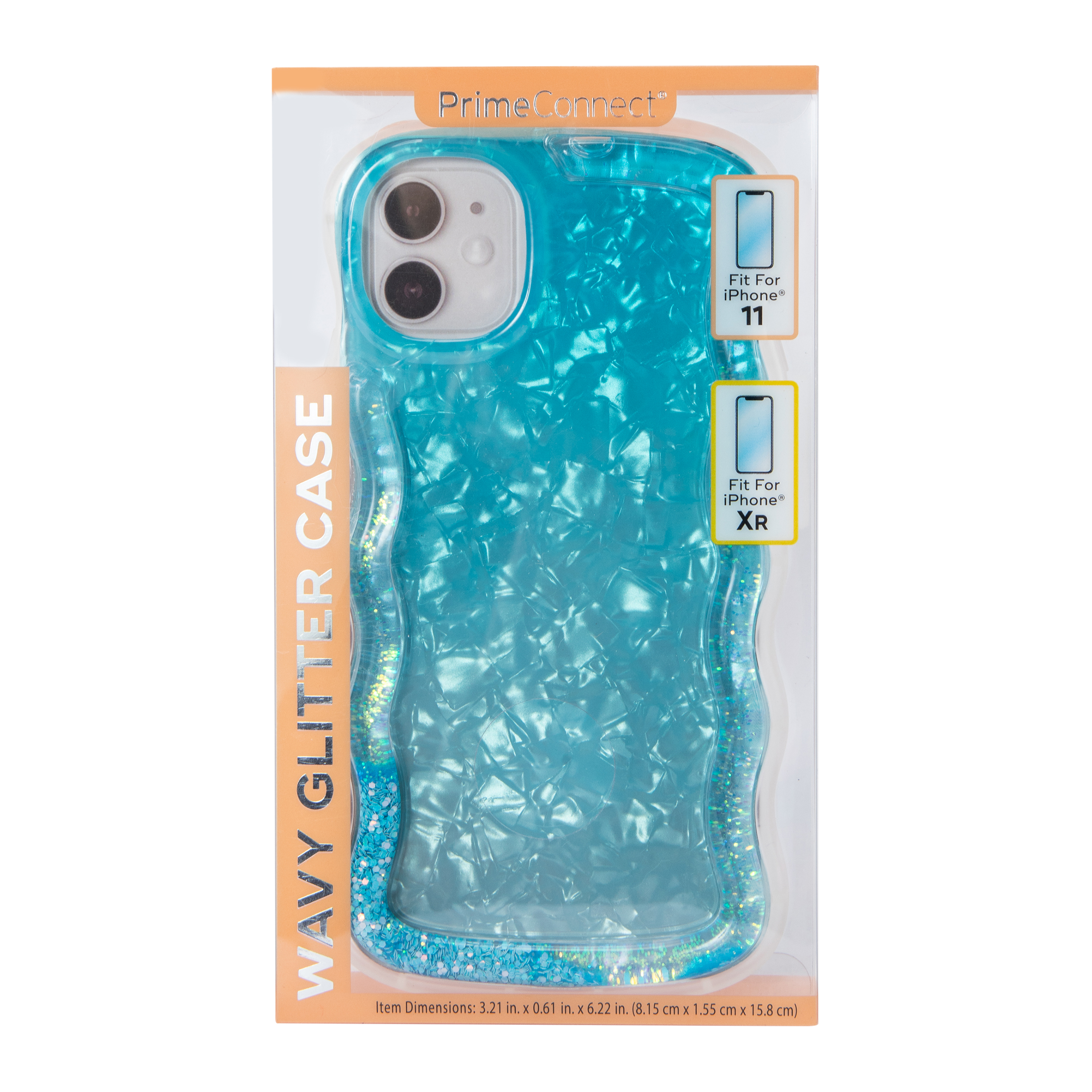 iPhone 11®/Xr® Wavy Glitter Phone Case