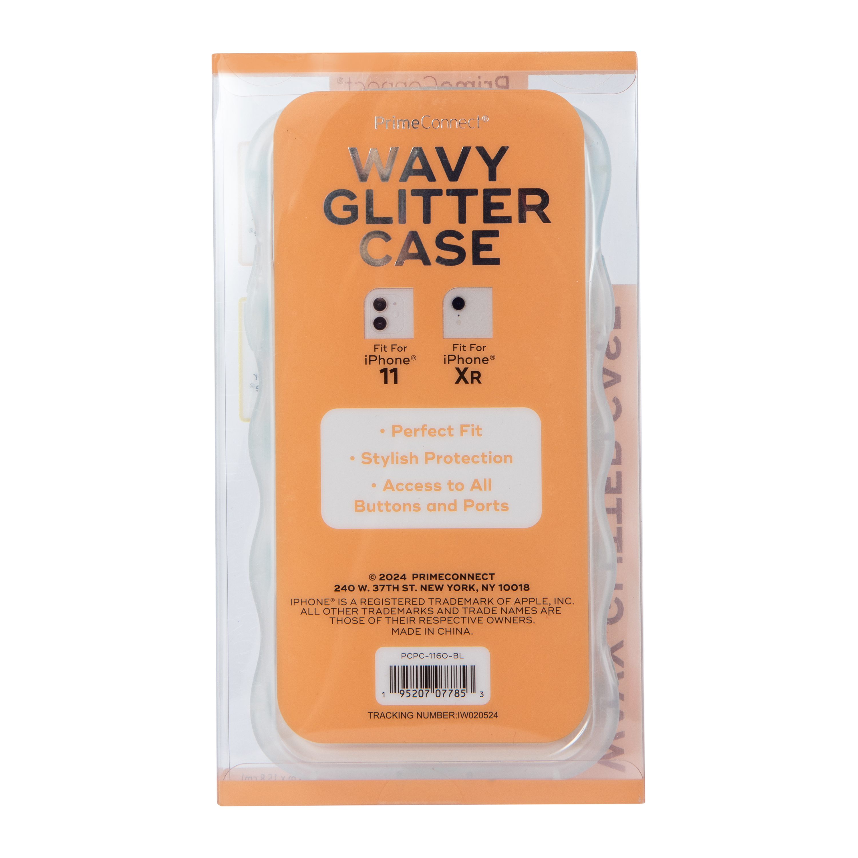 iPhone 11®/Xr® Wavy Glitter Phone Case