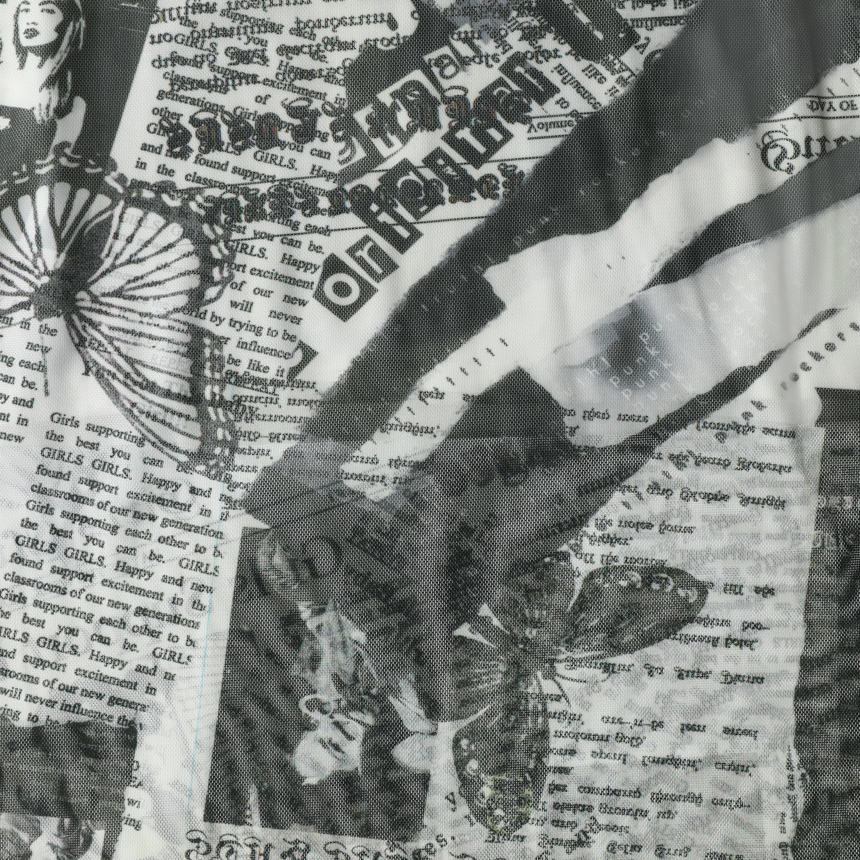 Printed Mesh Midi Dress