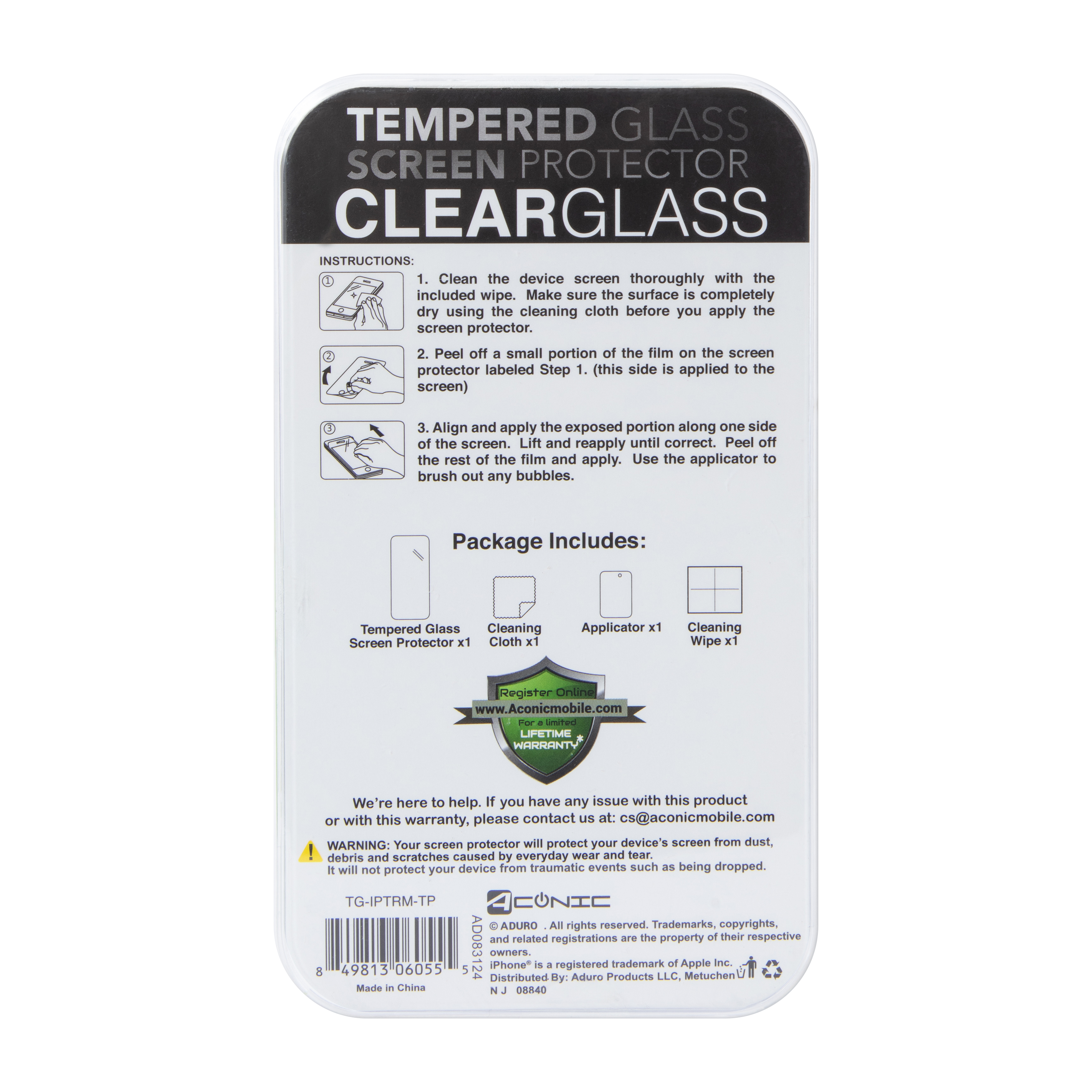 iPhone 15 Plus® HD Clarity Tempered Glass 2-Pack