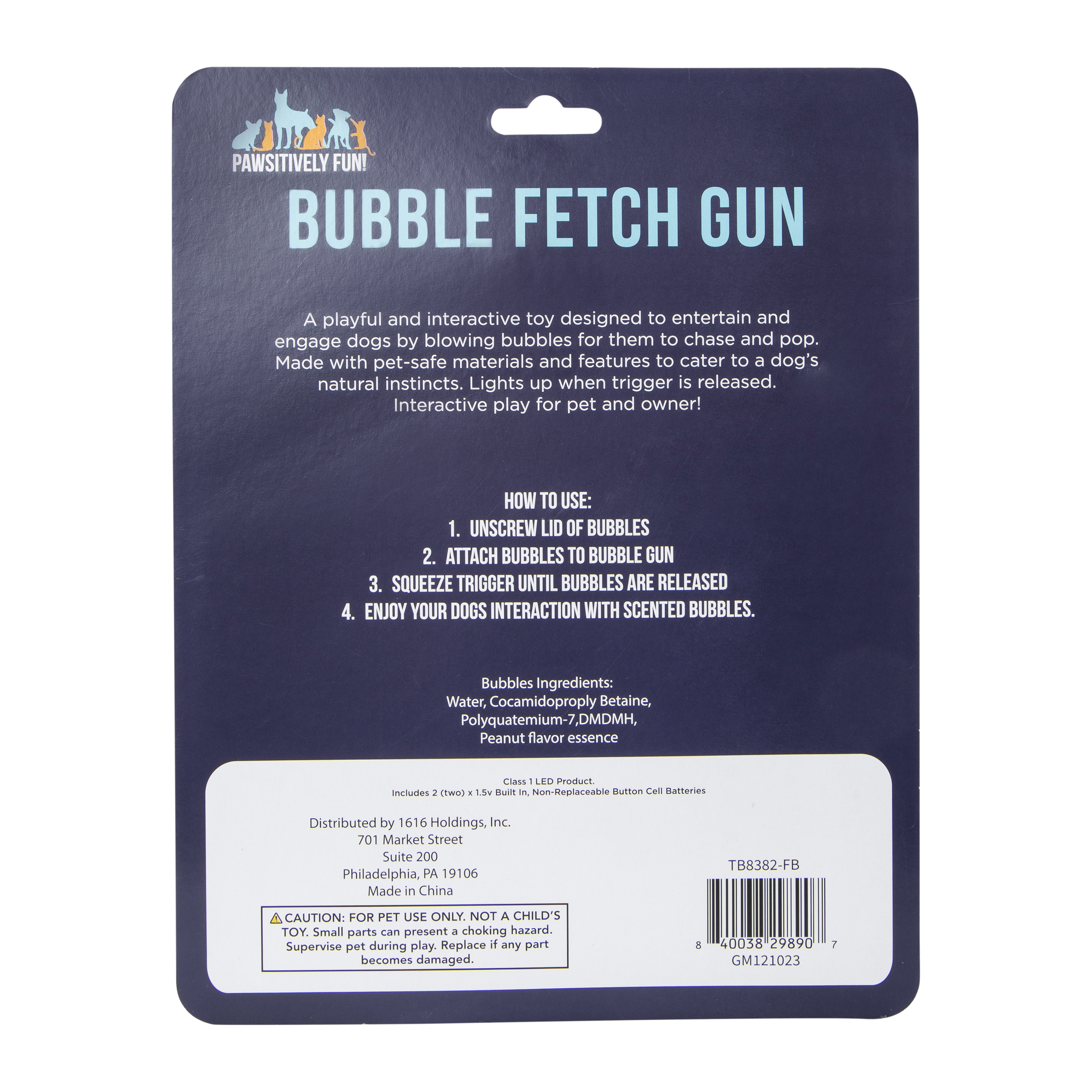 dog bubble gun