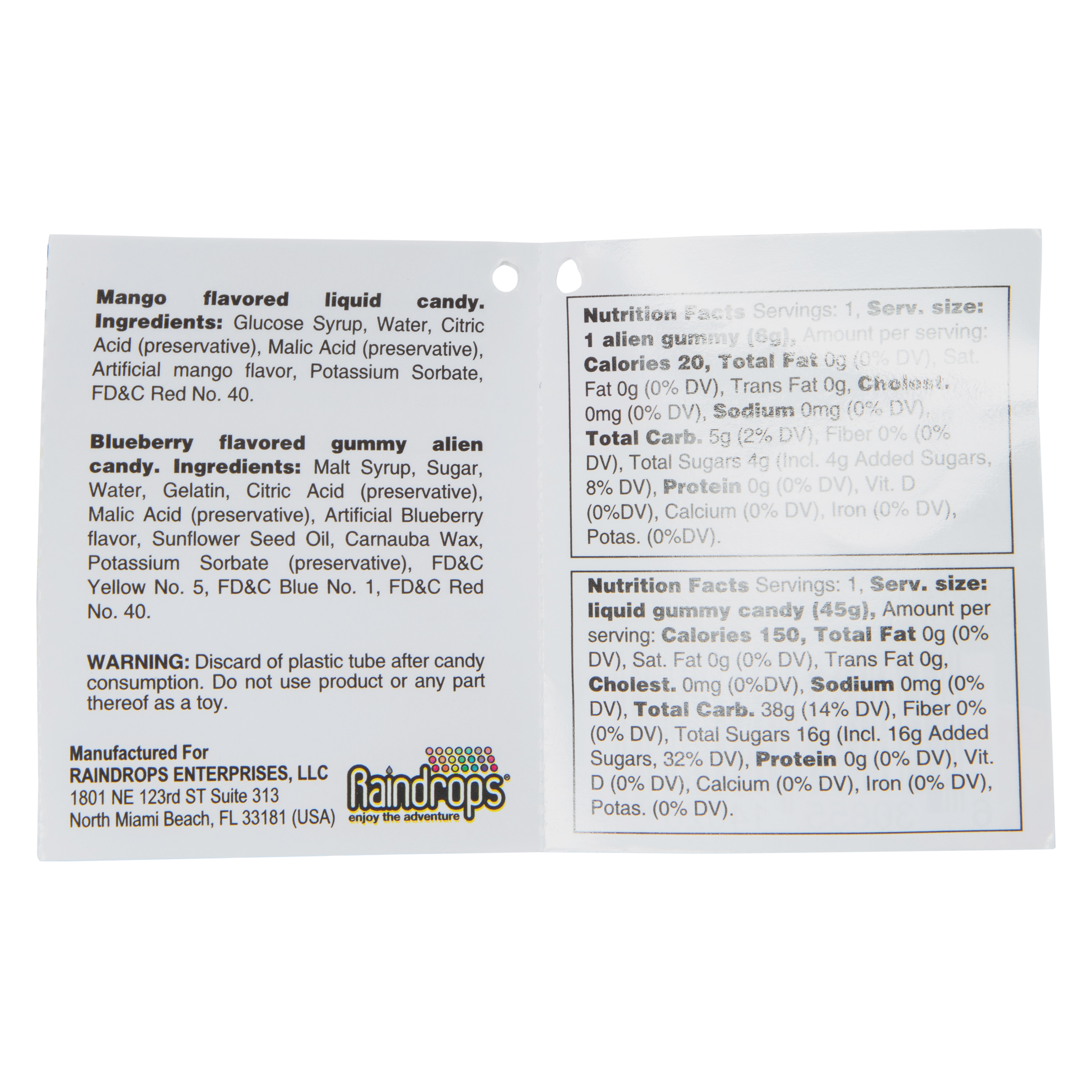 Raindrops® Alien Gummy Candy Lab 1.79oz