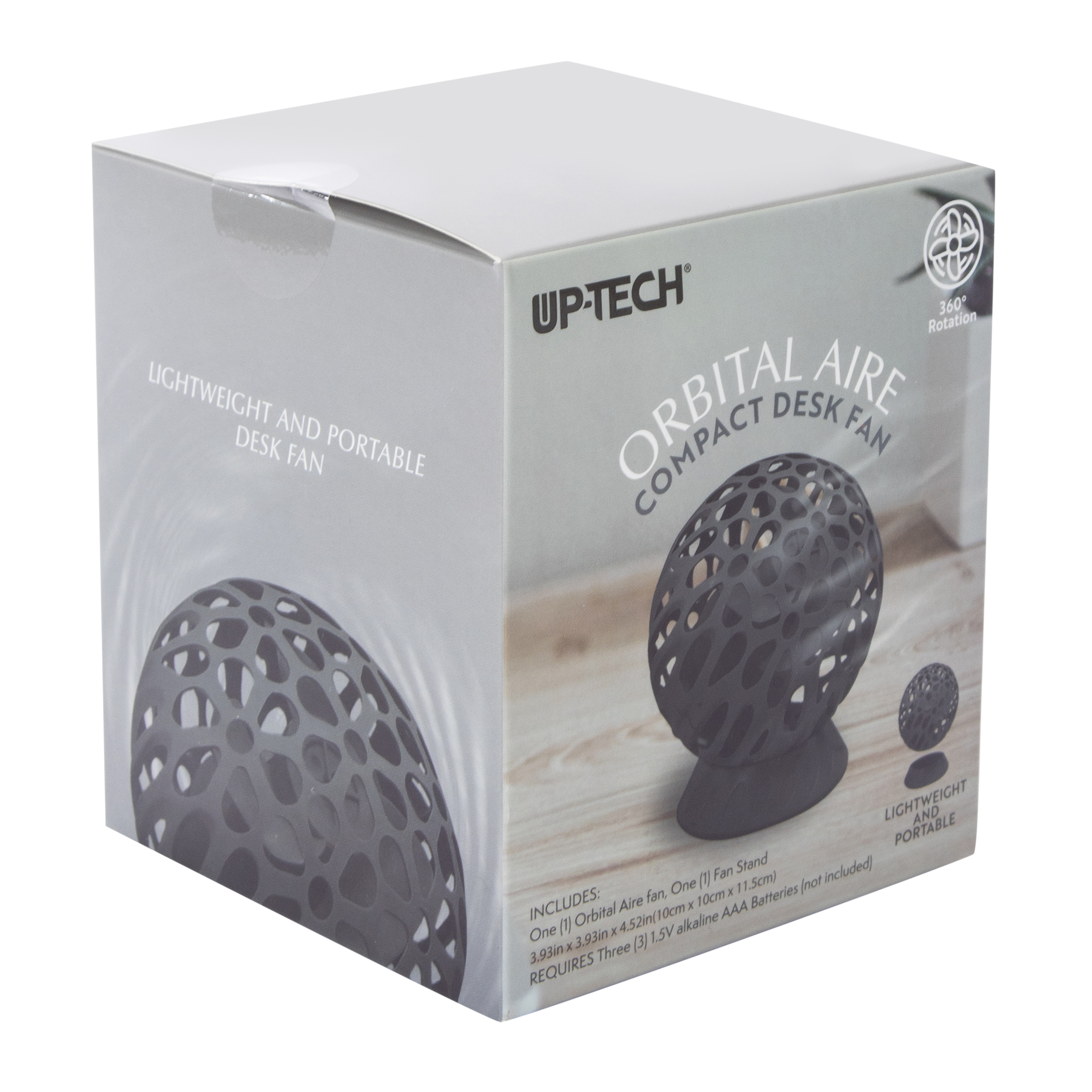 Up-Tech® Orbital Aire Compact Desk Fan 3.93in x 4.52in