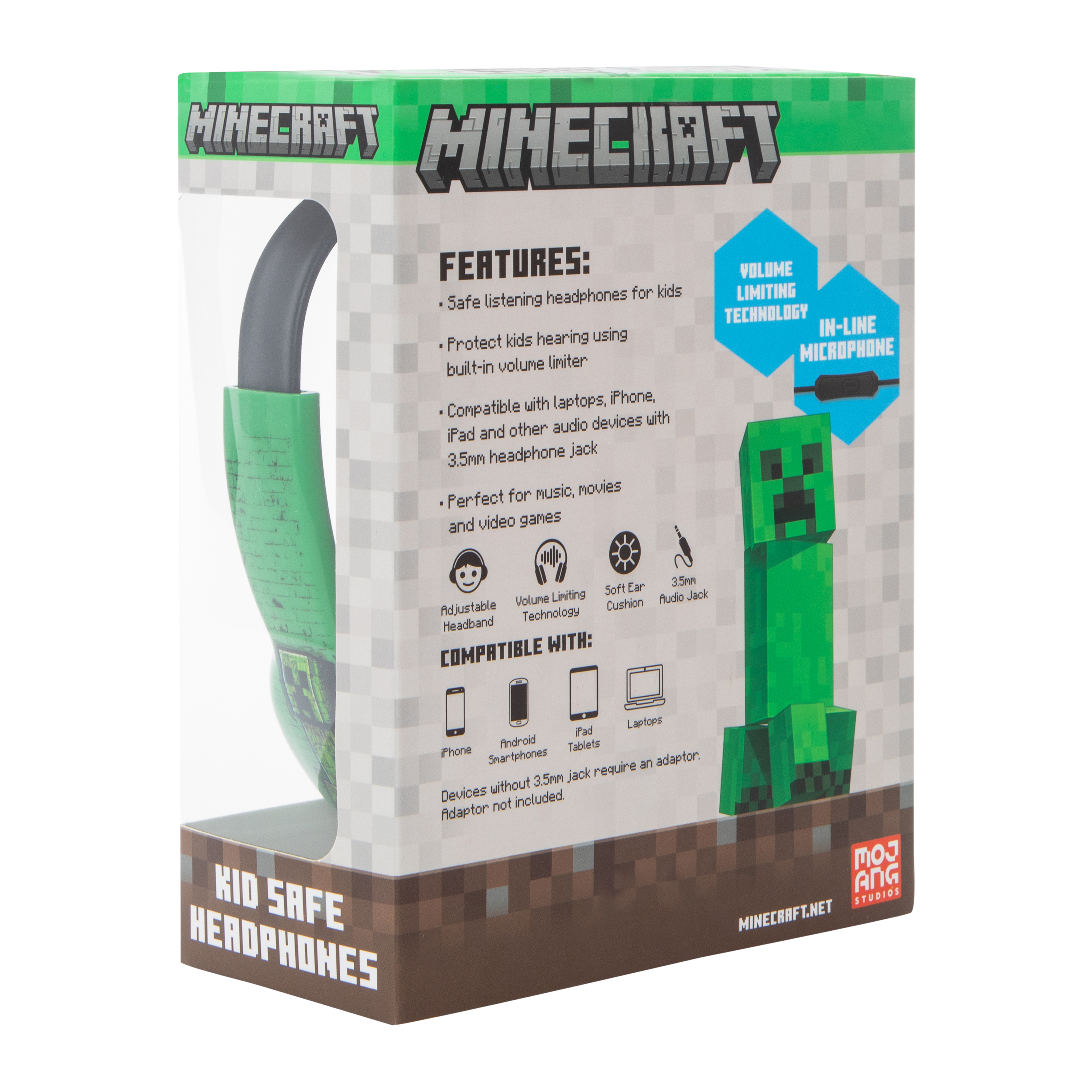 Minecraft™ Kid-Safe Headphones With Mic