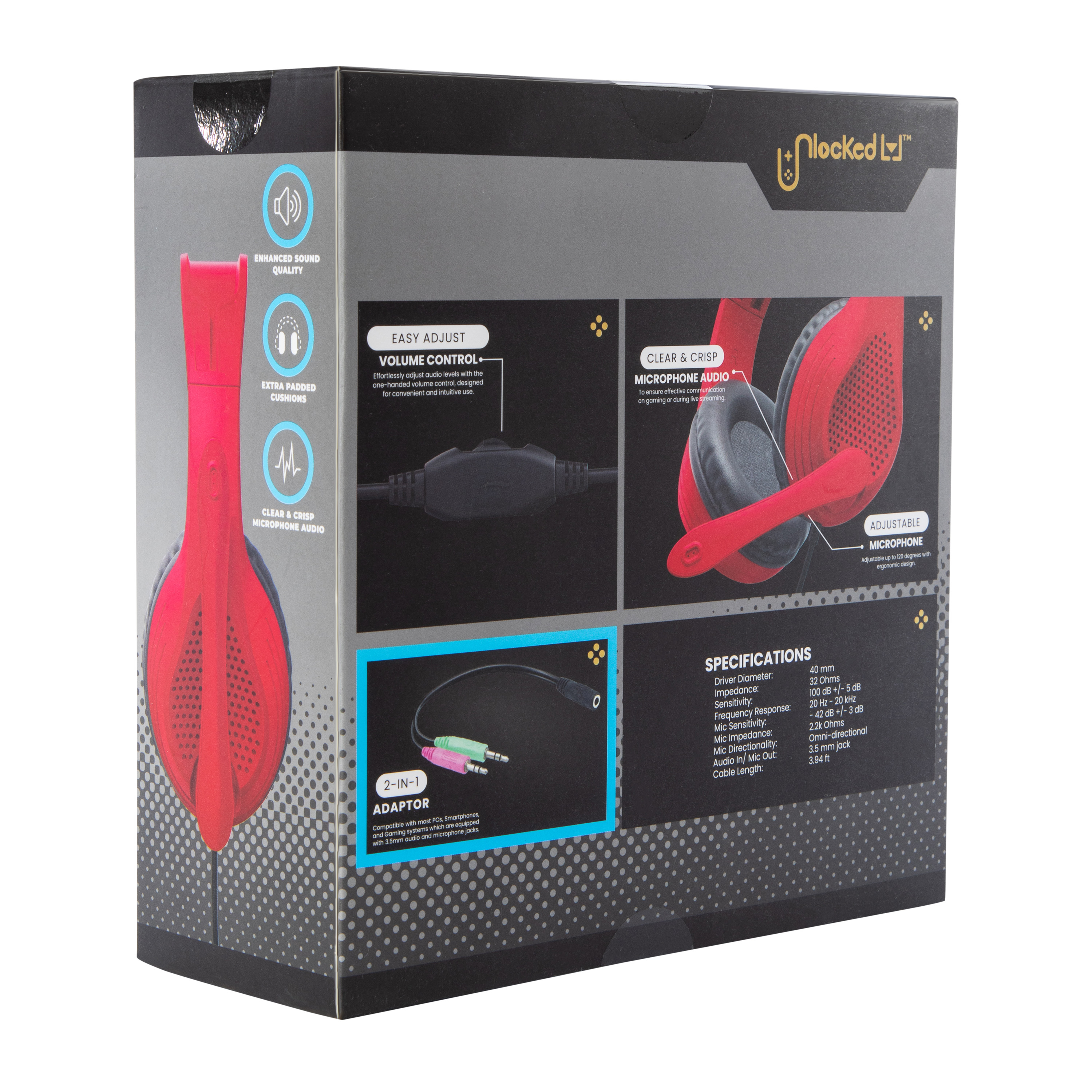 ハペ５g /シャーマン/ラペ/メディスン　４個 Unlocked Lvl™ Wired Gaming Headset With Mic | Five Below