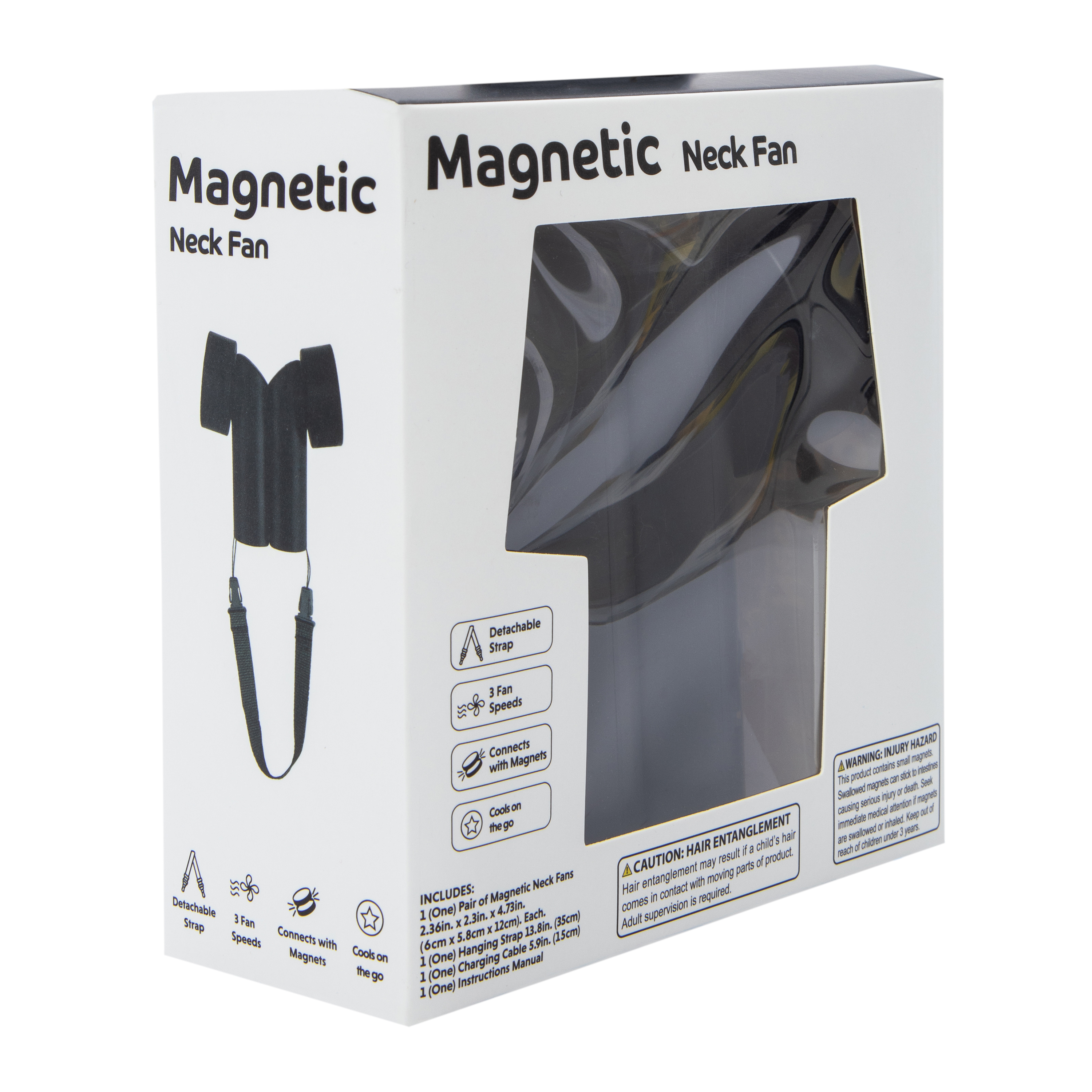 Dual Magnetic Neck Fan