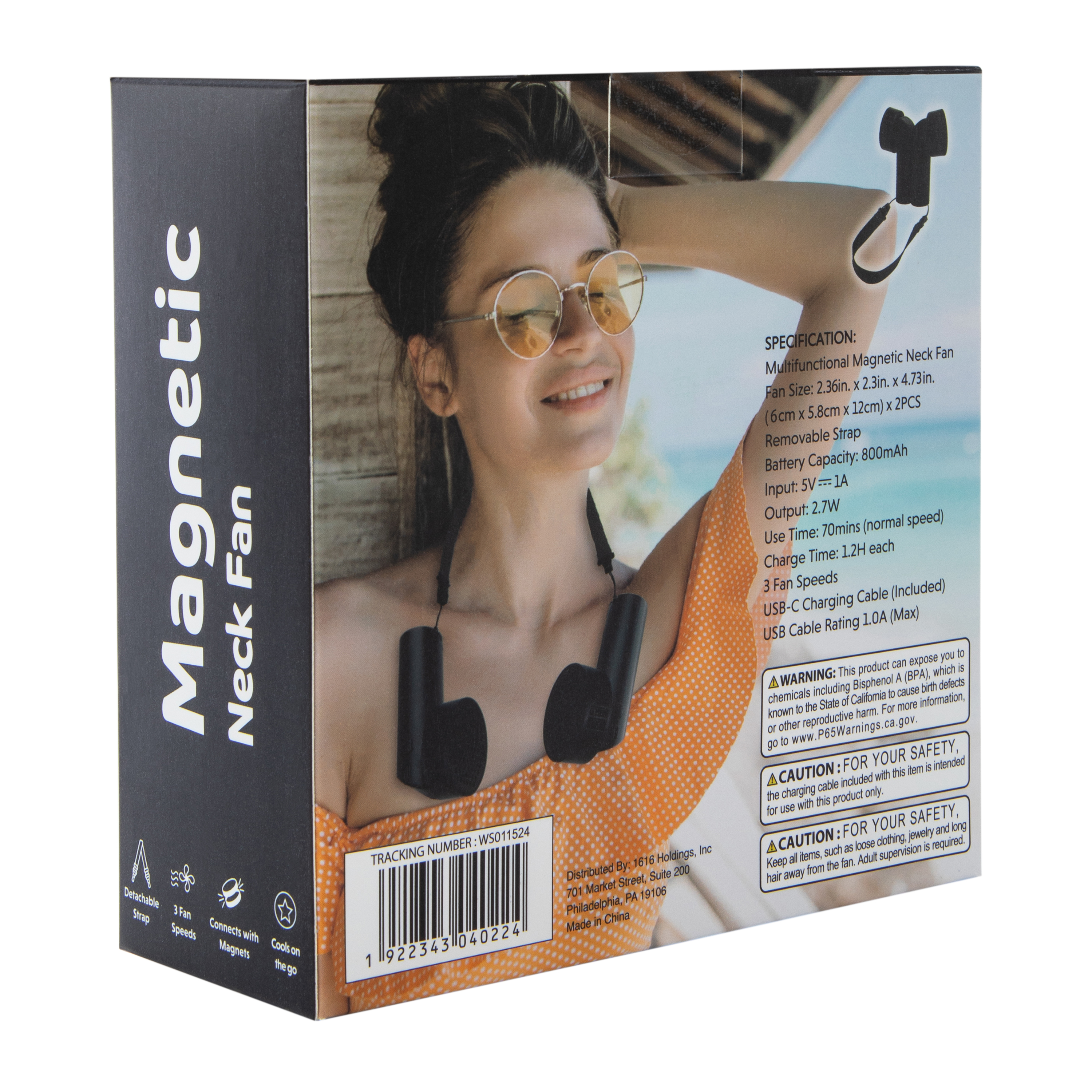 Dual Magnetic Neck Fan