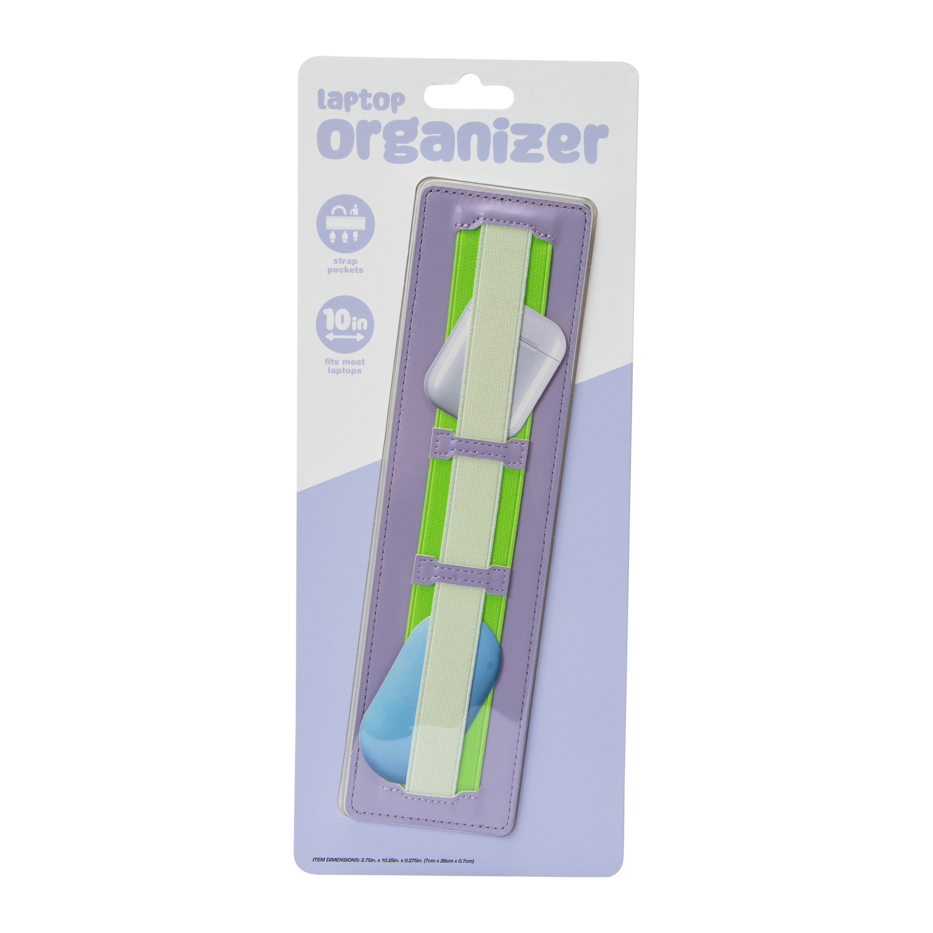 Elastic Laptop Organizer 2.75in x 10.25in