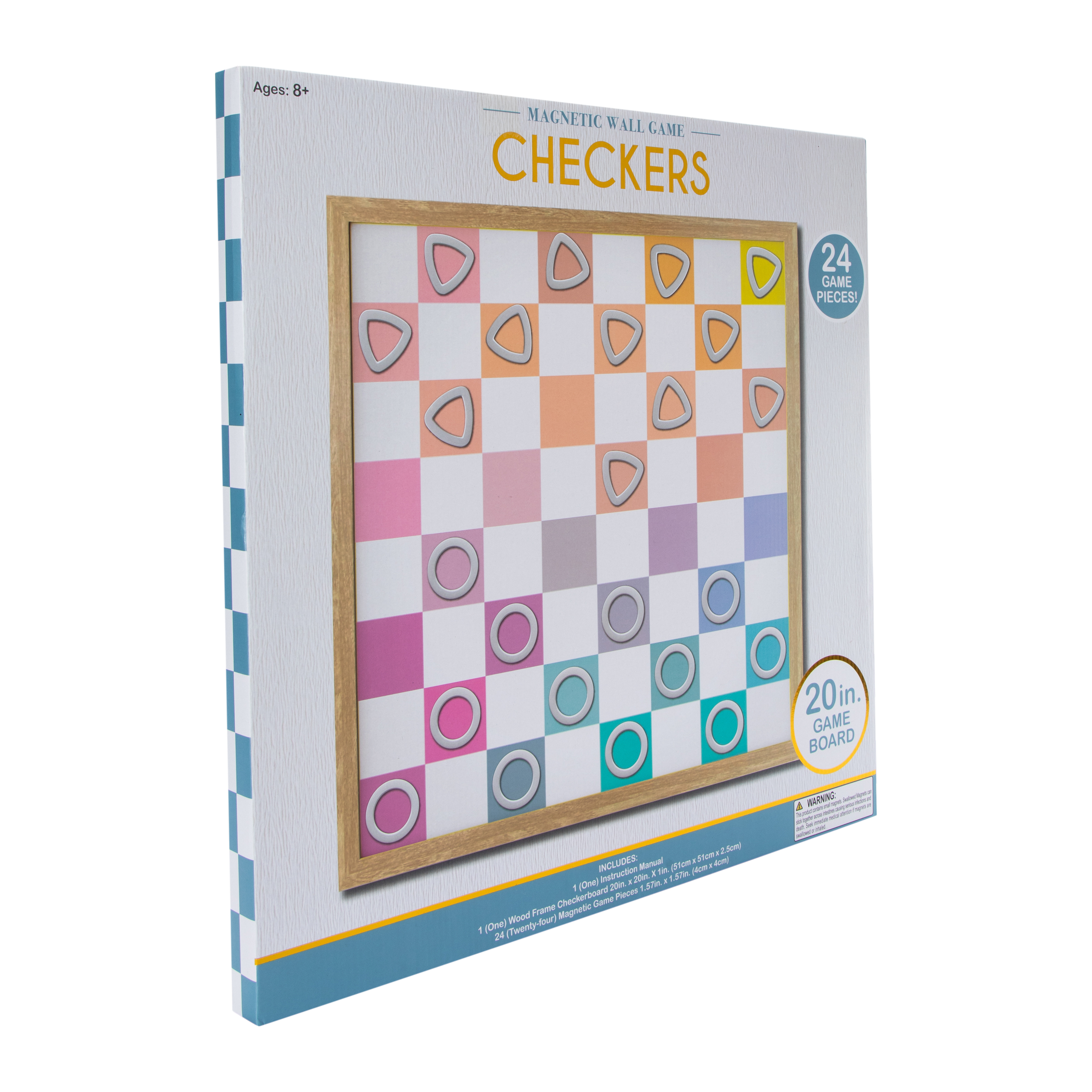 Magnetic Wall Game Checkers 20in x 20in