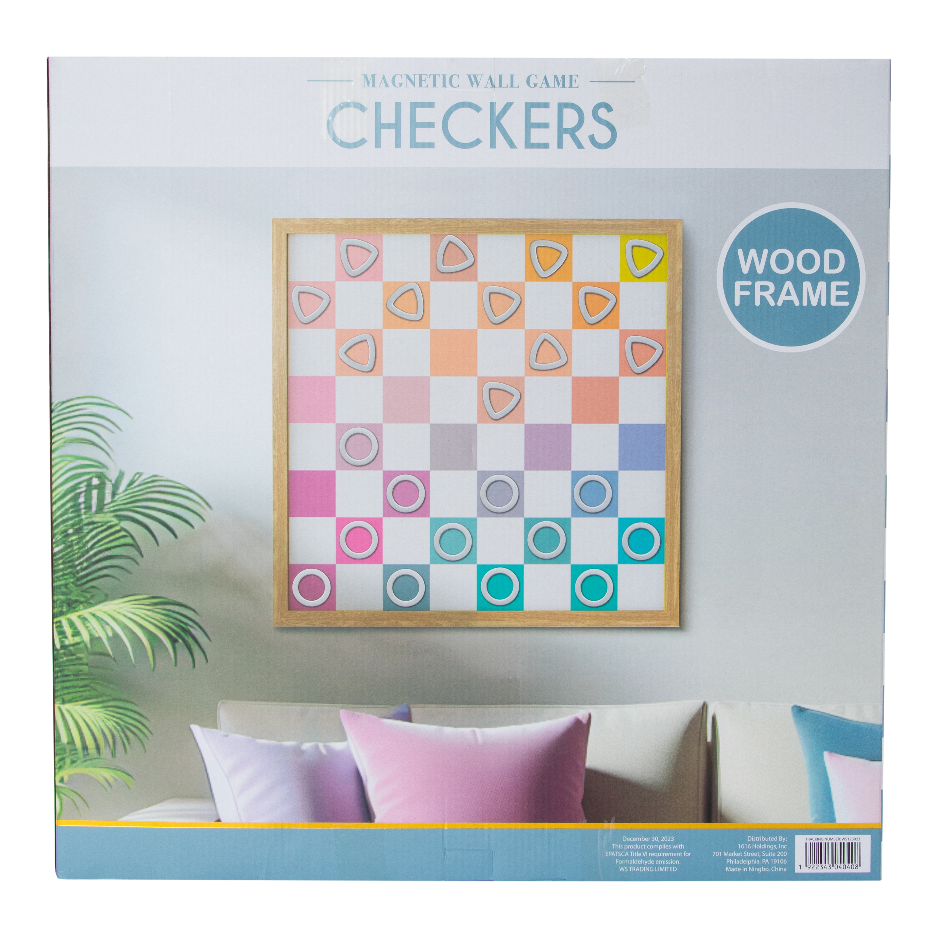 Magnetic Wall Game Checkers 20in x 20in