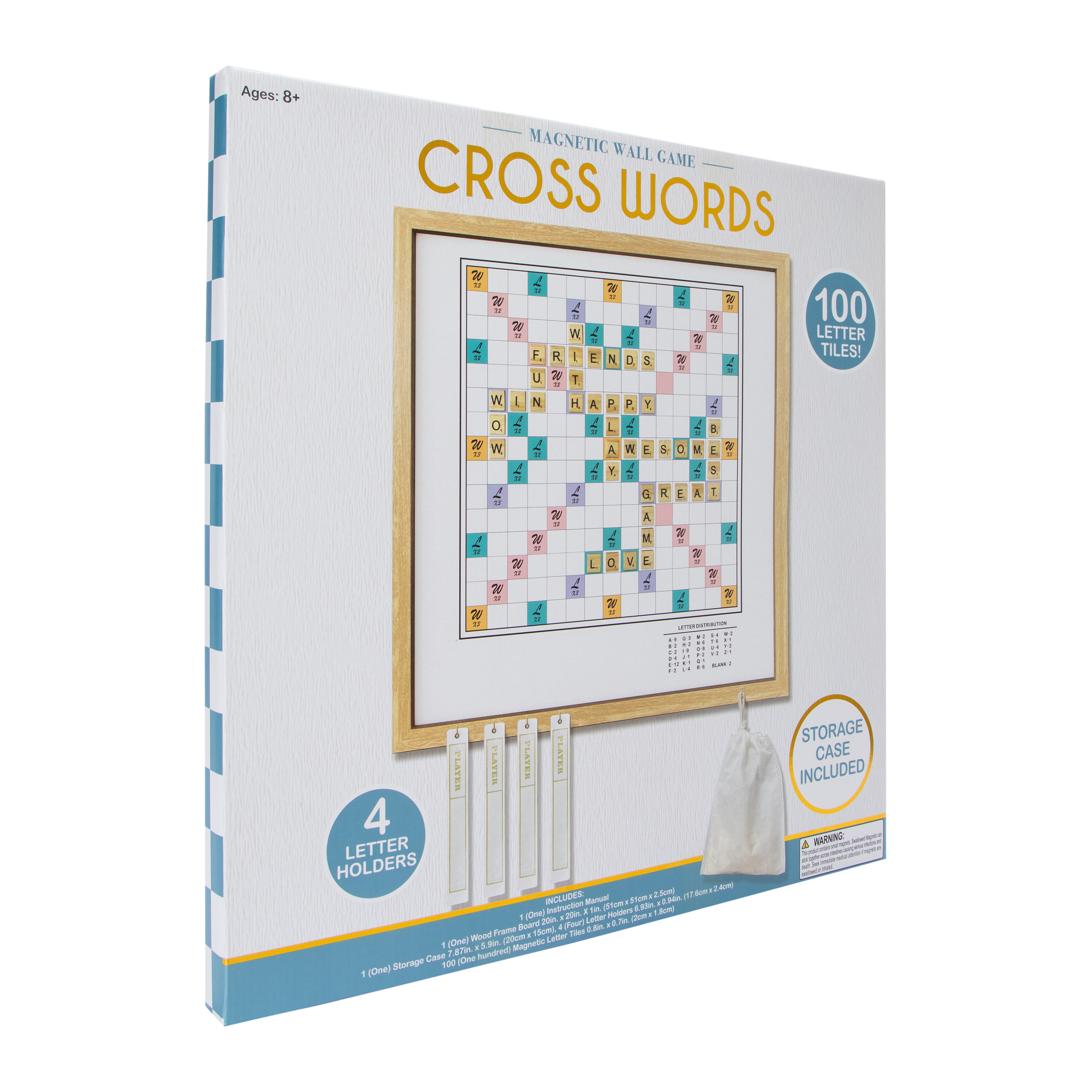 Magnetic Wall Game Cross Words 20in x 20in