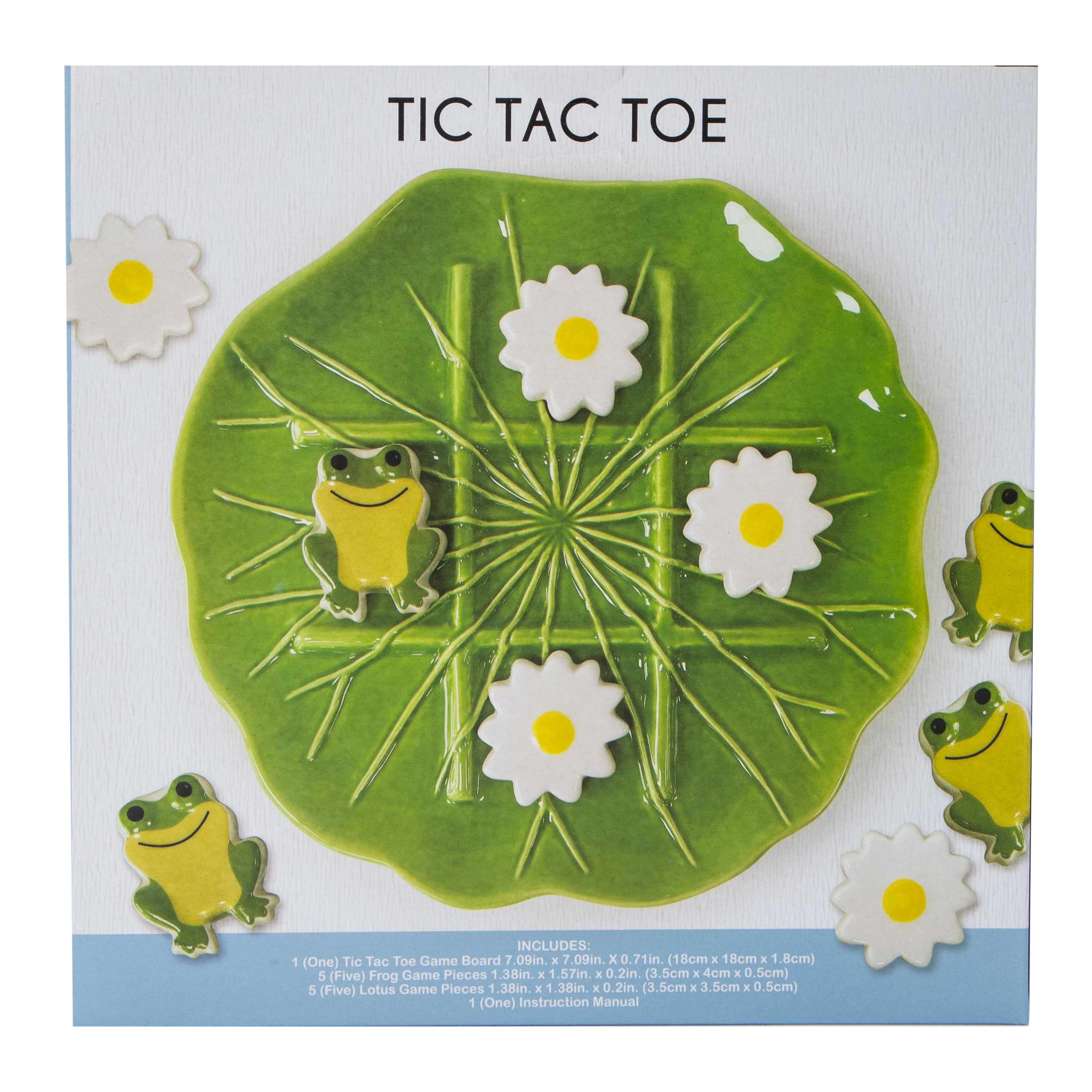 Ceramic Tic Tac Toe Set 7.09in