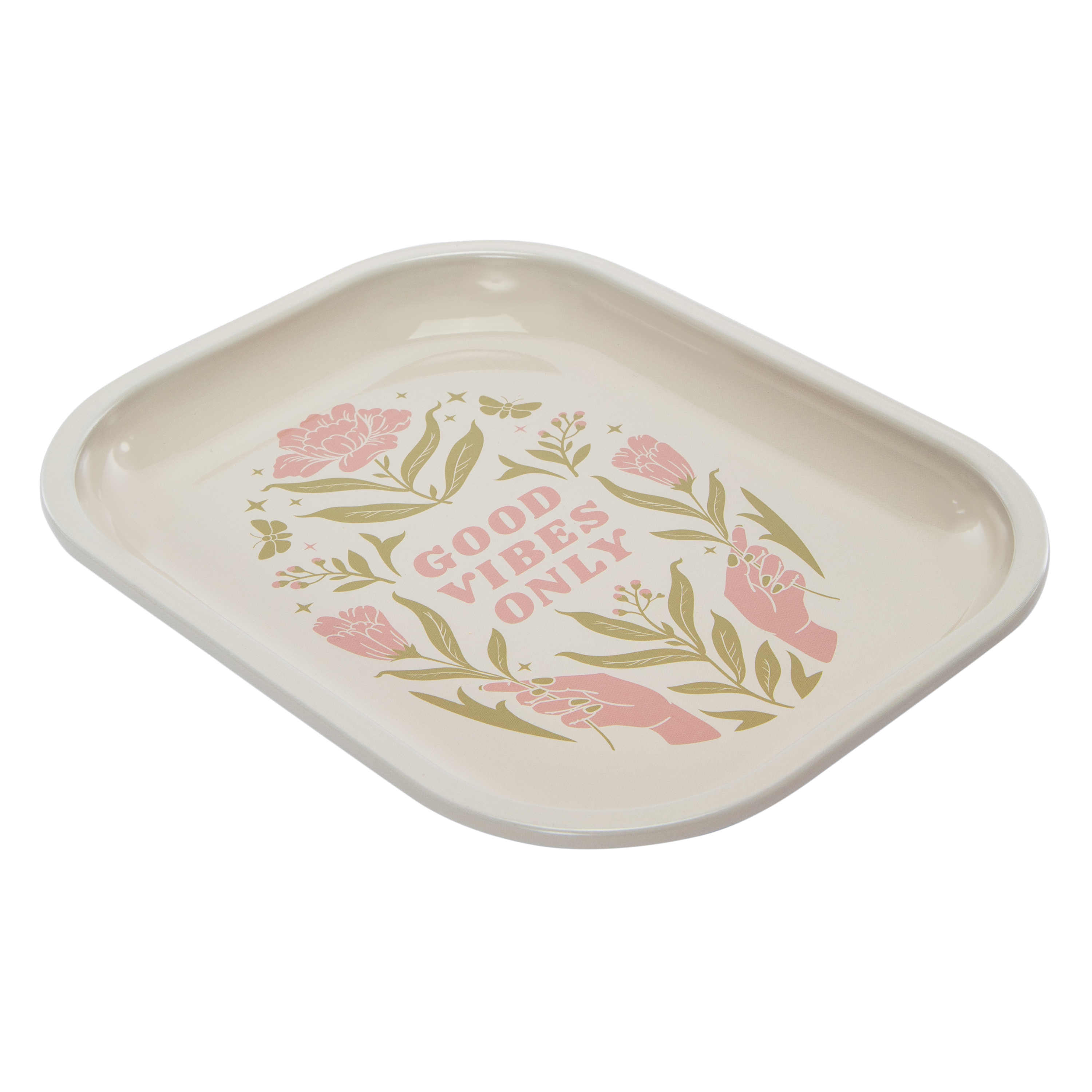 'Good Vibes Only' Small Decorative Tray 5.5in x 7.1in